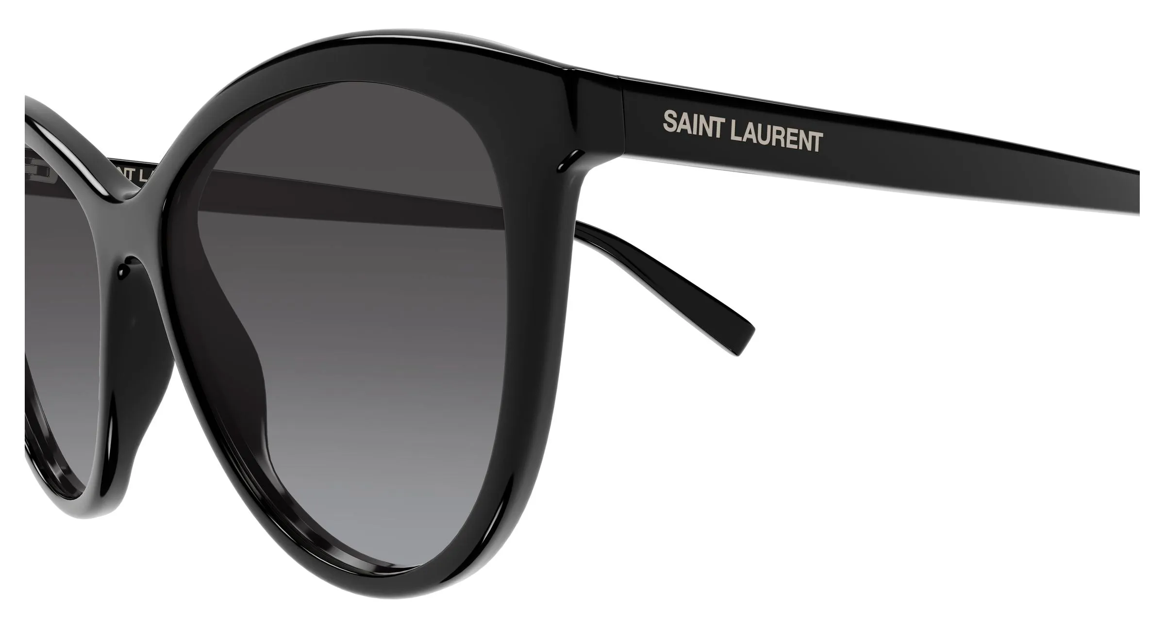 SAINT LAURENT SL 456 008 Occhiali da sole Acetato Nero Grigio Cat Eye - immagine 3