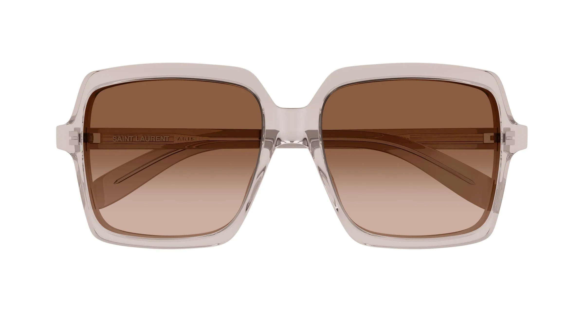 SAINT LAURENT SL 174 006 Occhiali da sole Acetato Rosa Marrone Squadrata - immagine 2