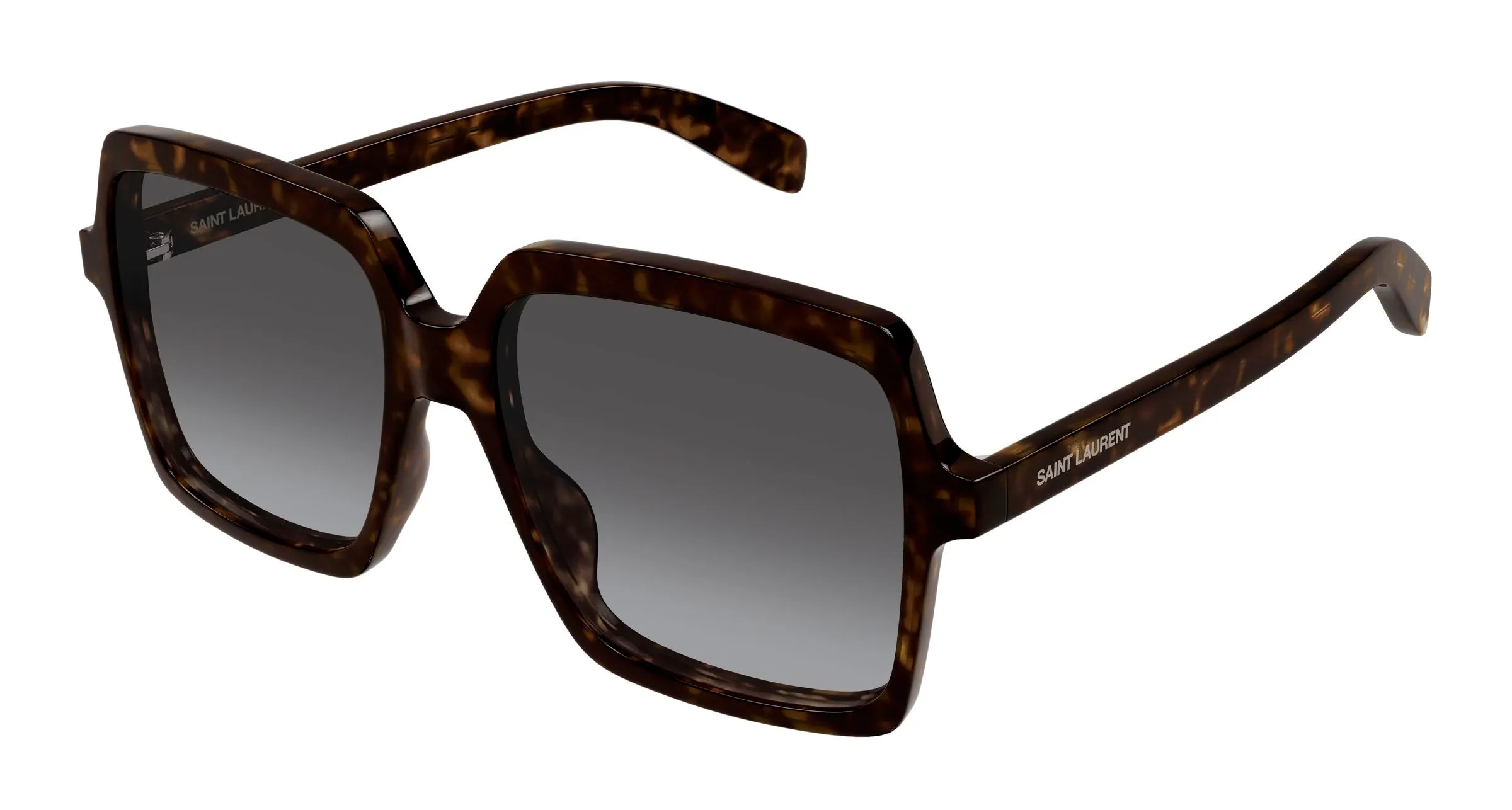 SAINT LAURENT SL 174 005 Occhiali da sole Acetato Havana Grigio Squadrata - immagine 1
