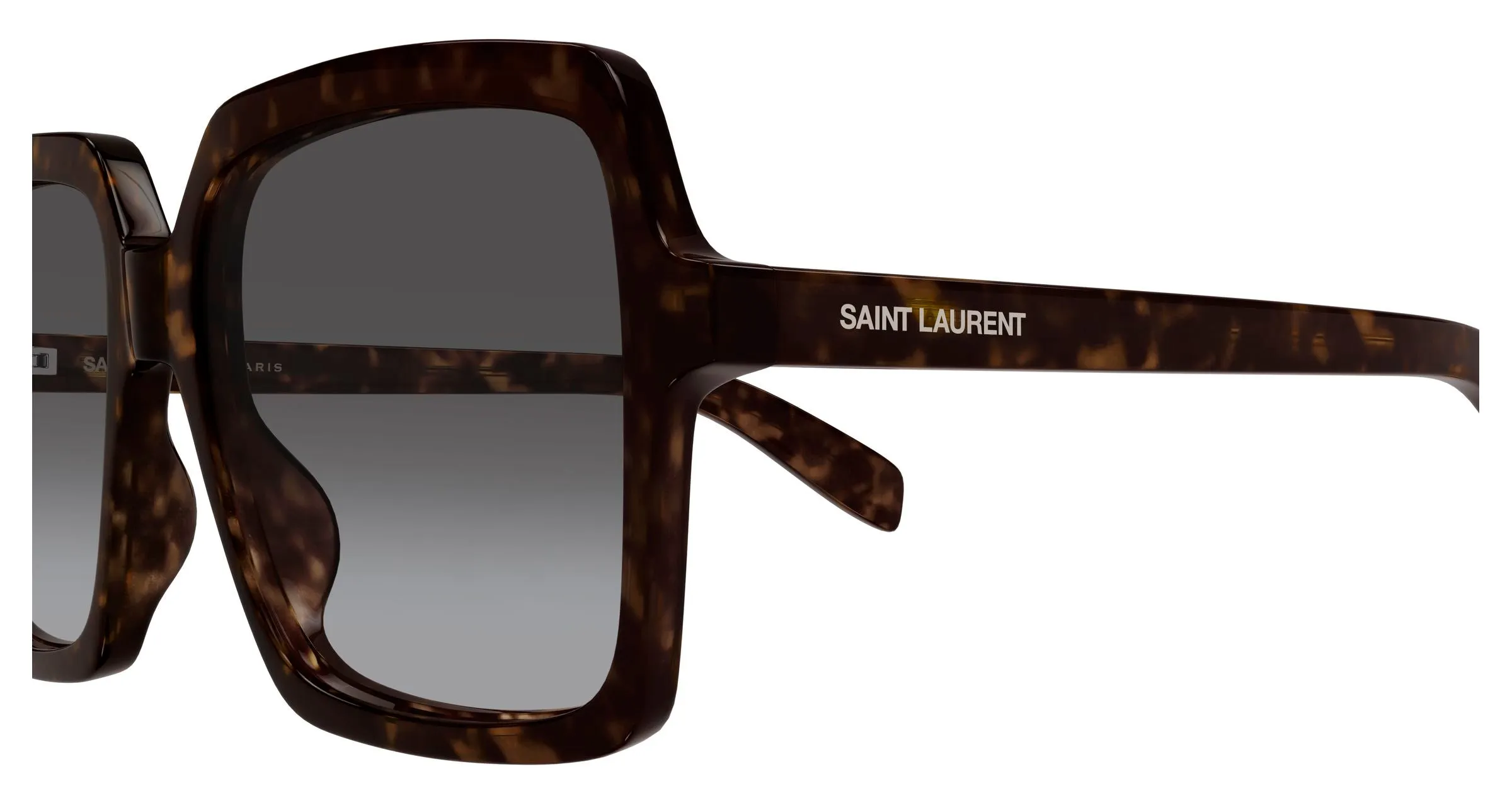 SAINT LAURENT SL 174 005 Occhiali da sole Acetato Havana Grigio Squadrata - immagine 3