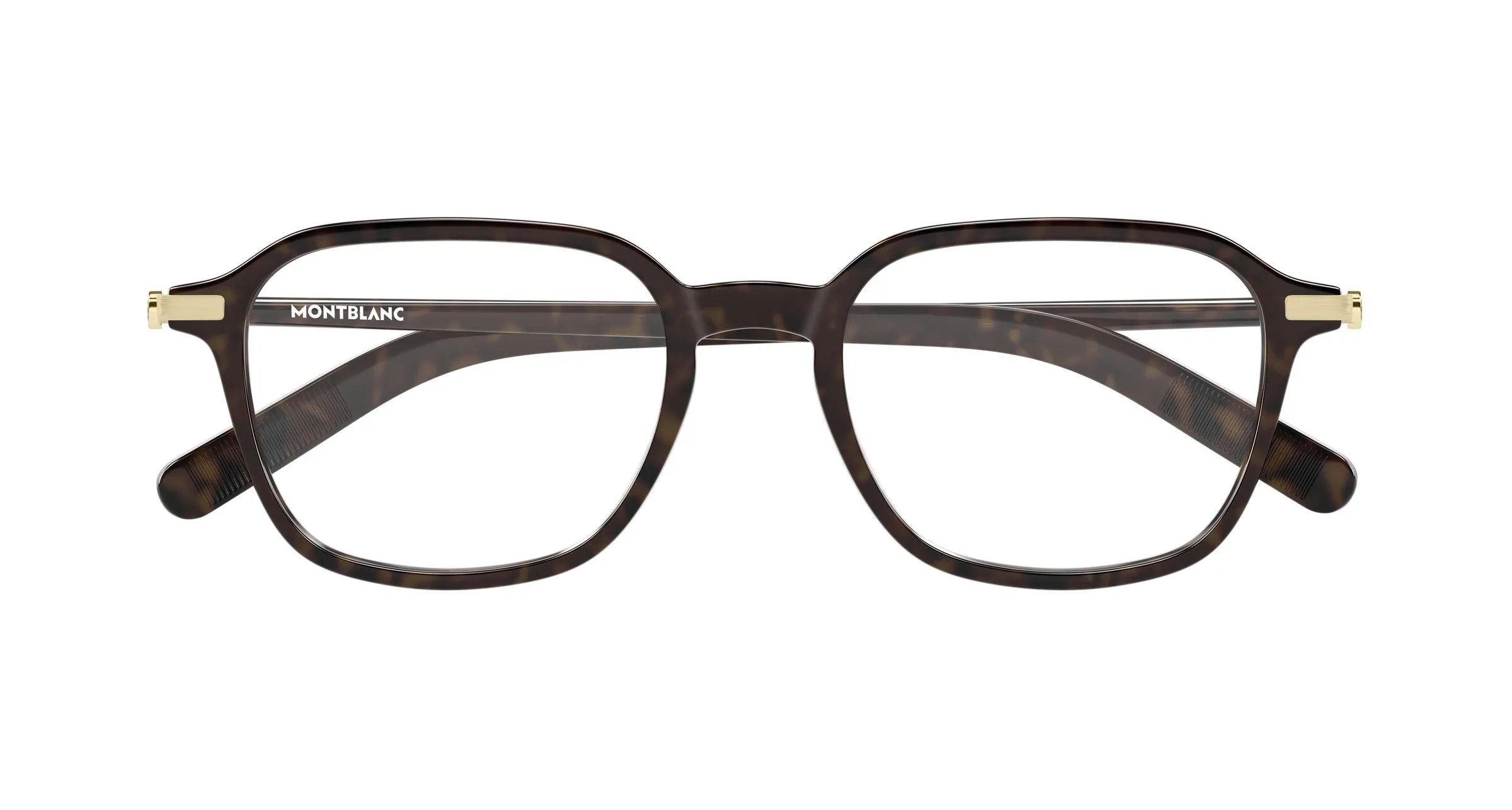Montblanc MB0462O 003 Montature da vista Iniettato Havana Trasparente Squadrata - immagine 2