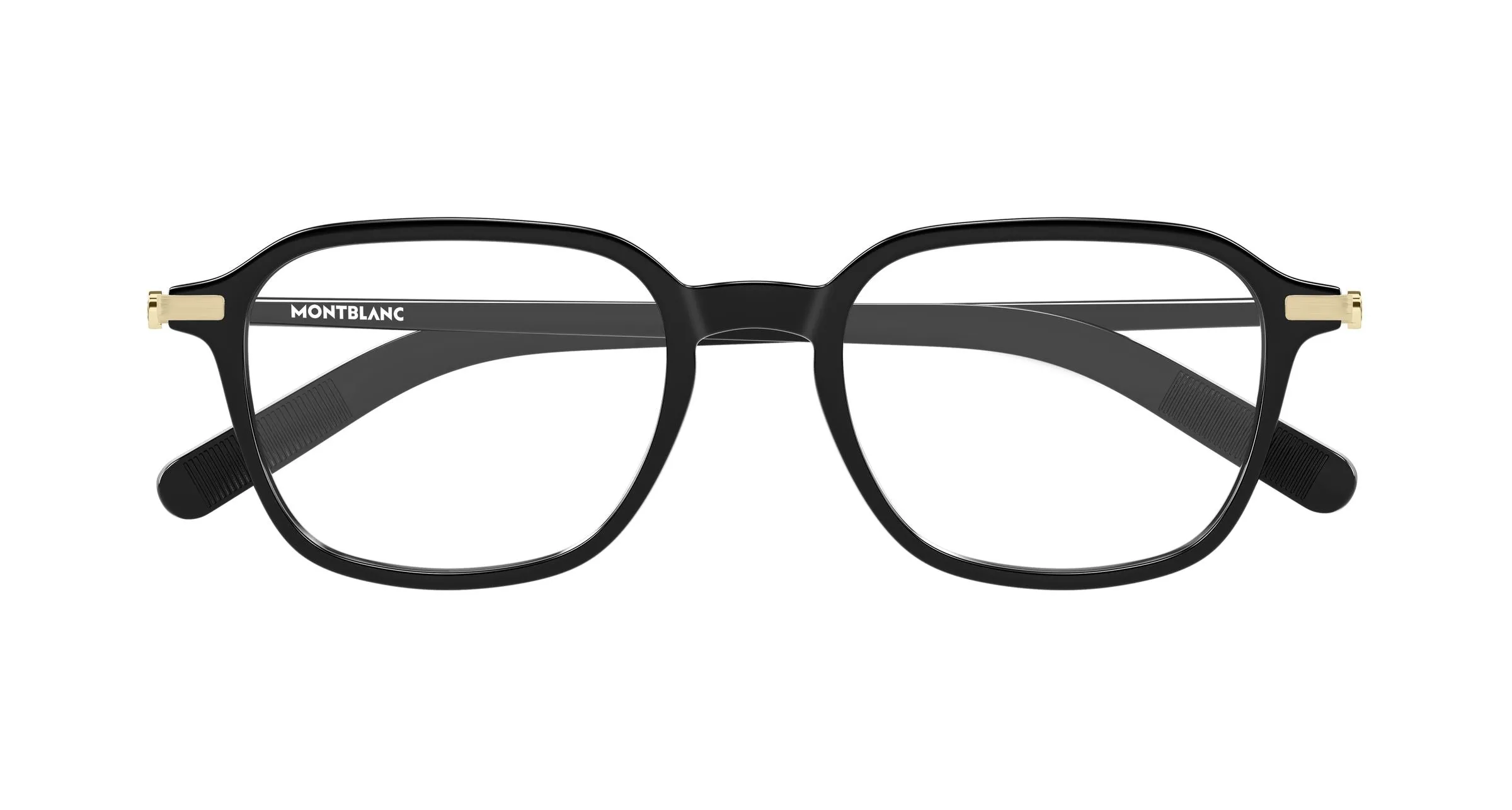 Montblanc MB0462O 001 Montature da vista Iniettato Nero Trasparente Squadrata - immagine 2
