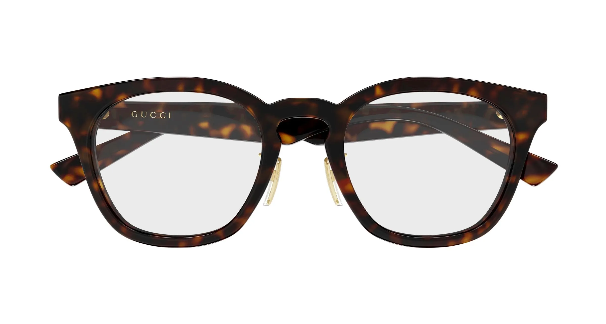 Gucci GG2187OA 006 Montature da vista Acetato Havana Trasparente Rotonda - immagine 2