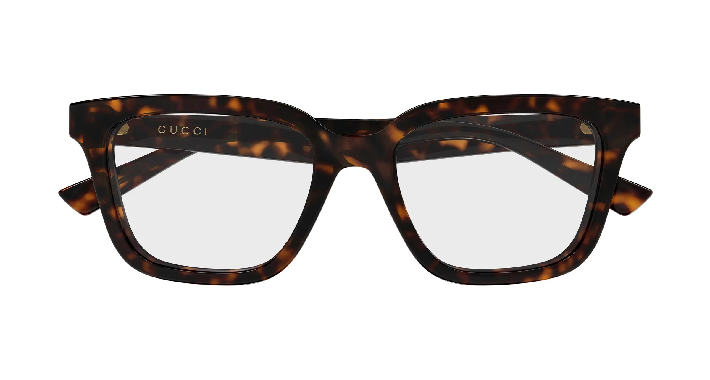 Gucci GG2186OA 002 Montature da vista Acetato Havana Trasparente Squadrata - immagine 2