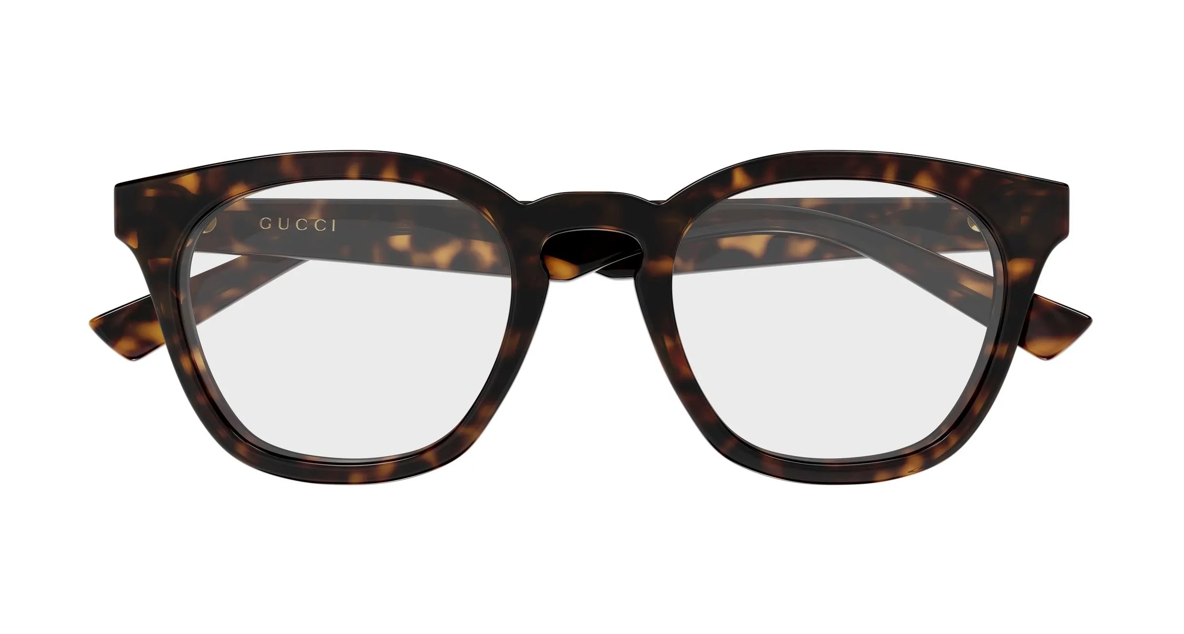 Gucci GG2185O 002 Montature da vista Acetato Havana Trasparente Rotonda - immagine 2