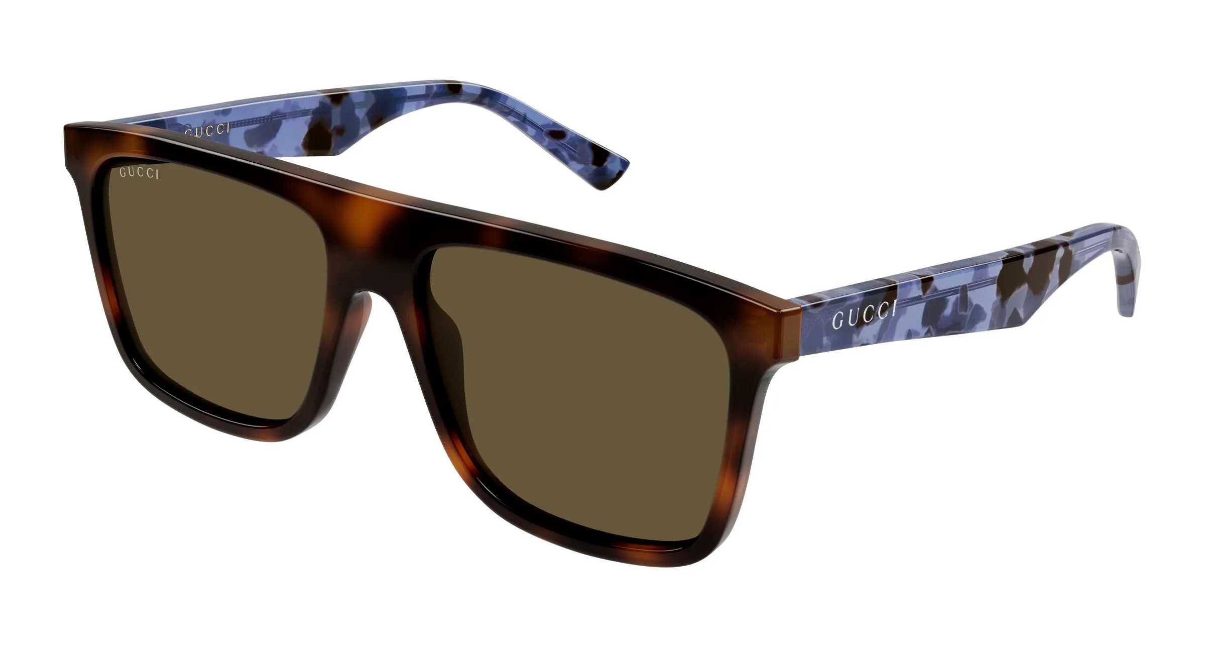 Gucci GG2182S 003 Occhiali da sole Acetato Havana Marrone Squadrata - immagine 1
