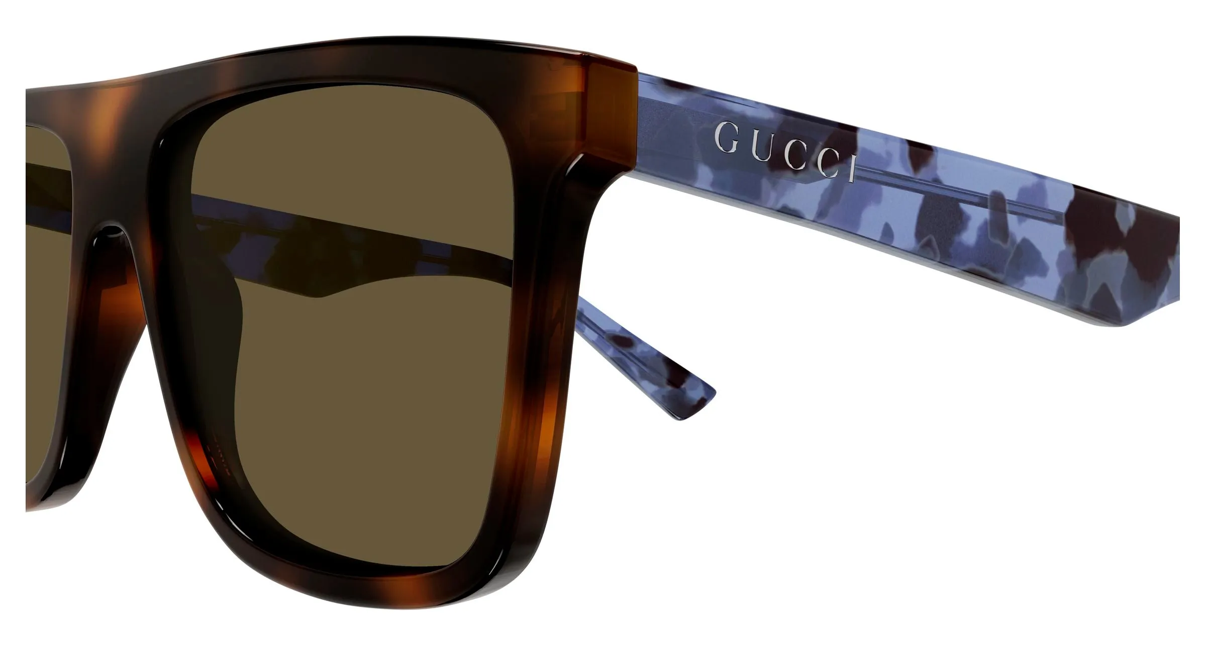 Gucci GG2182S 003 Occhiali da sole Acetato Havana Marrone Squadrata - immagine 3