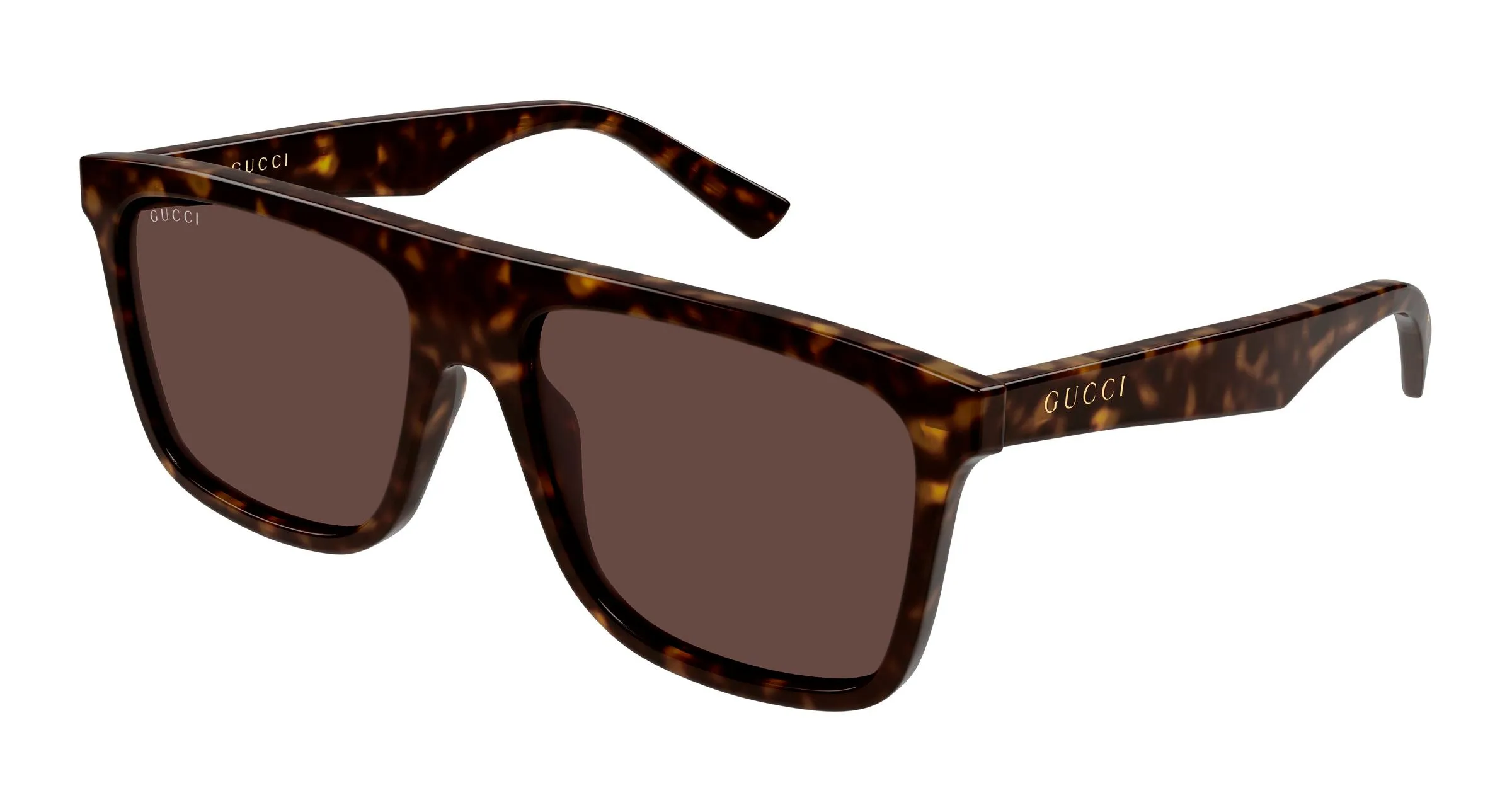 Gucci GG2182S 002 Occhiali da sole Acetato Havana Marrone Squadrata - immagine 1
