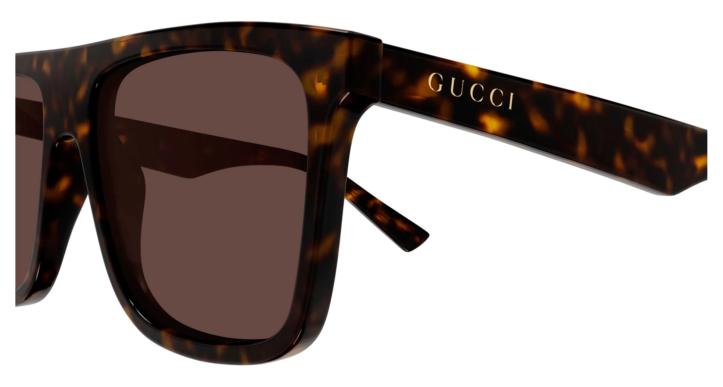 Gucci GG2182S 002 Occhiali da sole Acetato Havana Marrone Squadrata - immagine 3