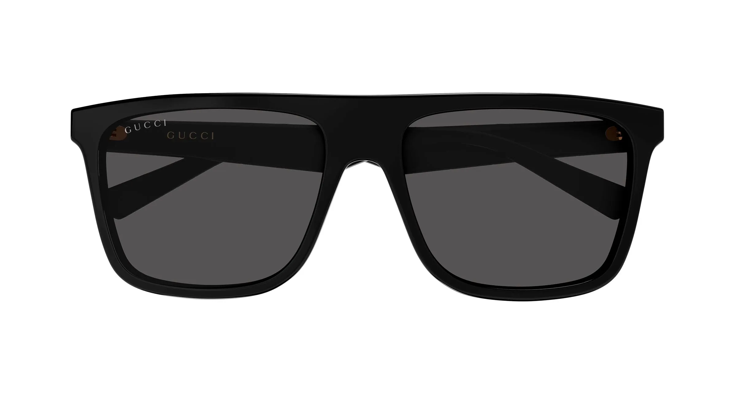 Gucci GG2182S 001 Occhiali da sole Acetato Nero Grigio Squadrata - immagine 2