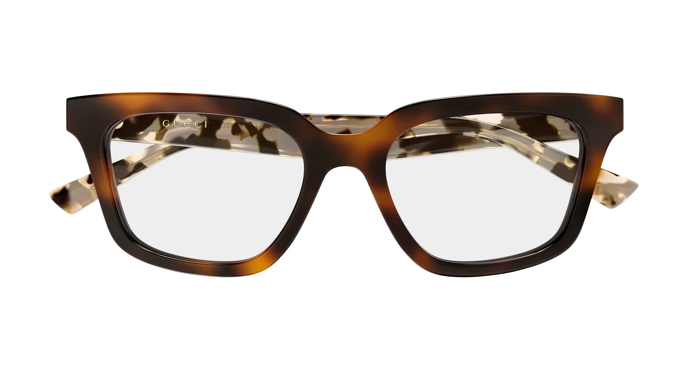 Gucci GG2181O 004 Montature da vista Acetato Havana Trasparente Geometrica - immagine 2