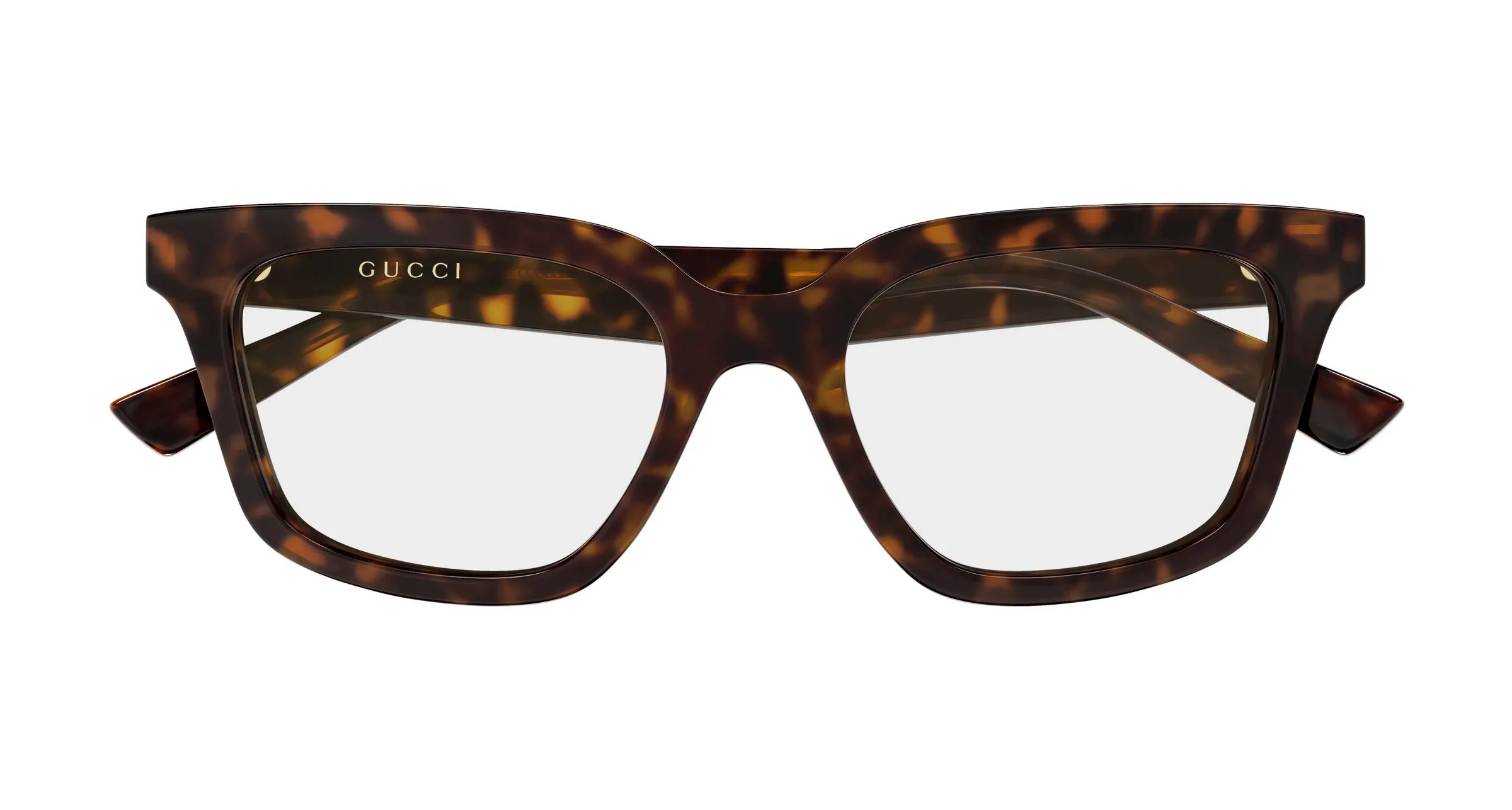 Gucci GG2180O 002 Montature da vista Acetato Havana Trasparente Squadrata - immagine 2