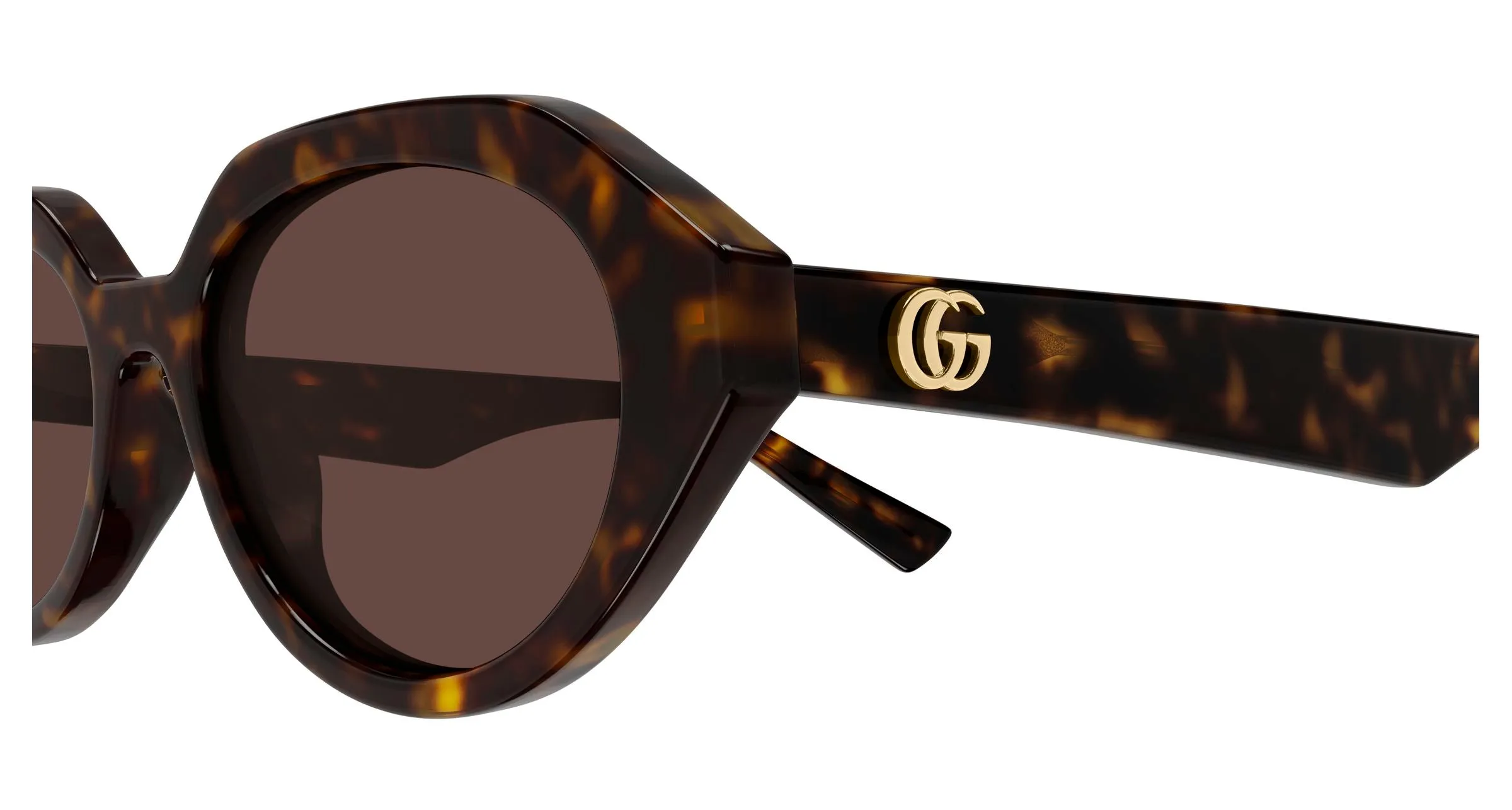 Gucci GG2178S 002 Occhiali da sole Acetato Havana Marrone Geometrica - immagine 3