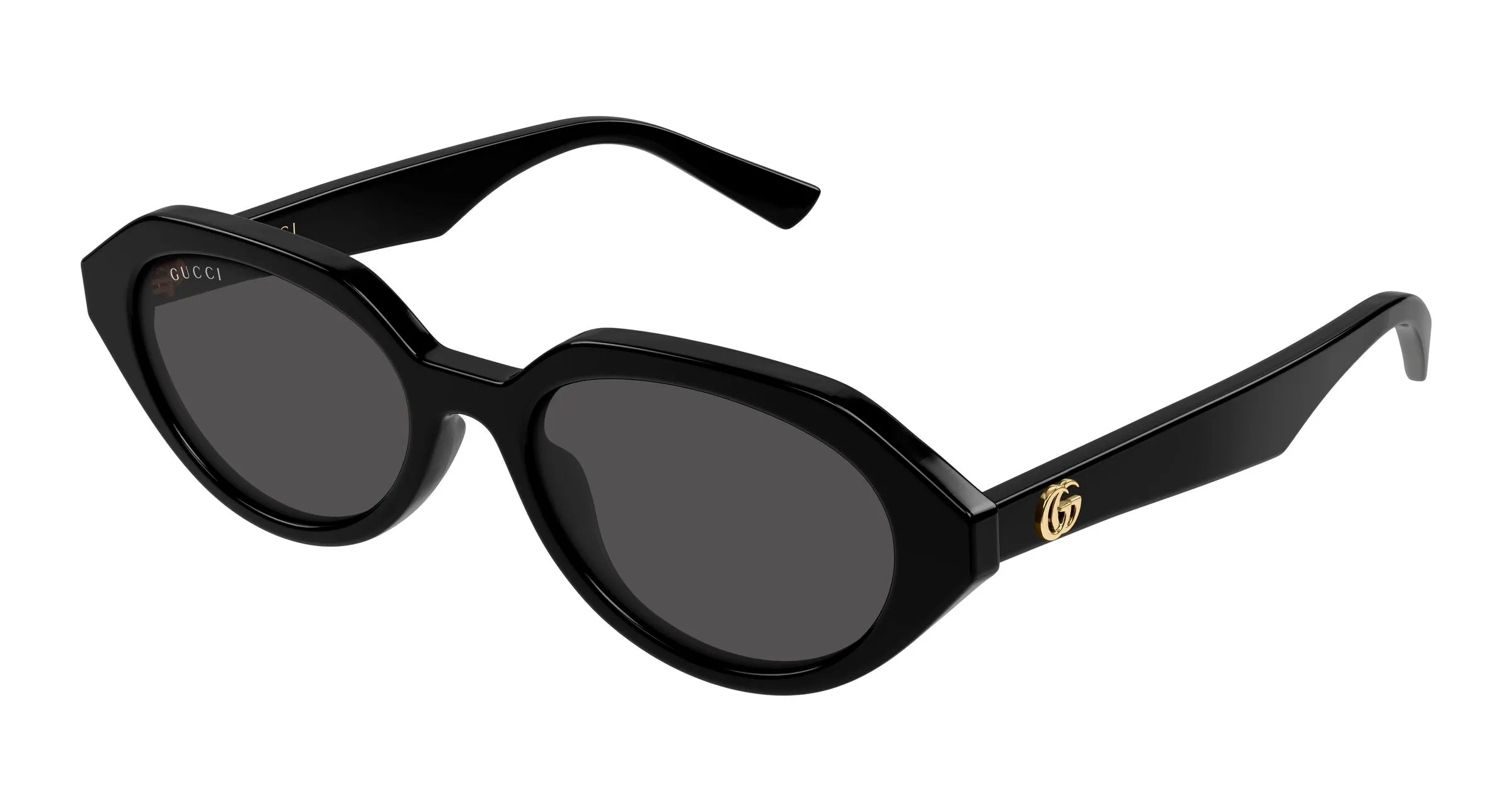 Gucci GG2178S 001 Occhiali da sole Acetato Nero Grigio Geometrica - immagine 1