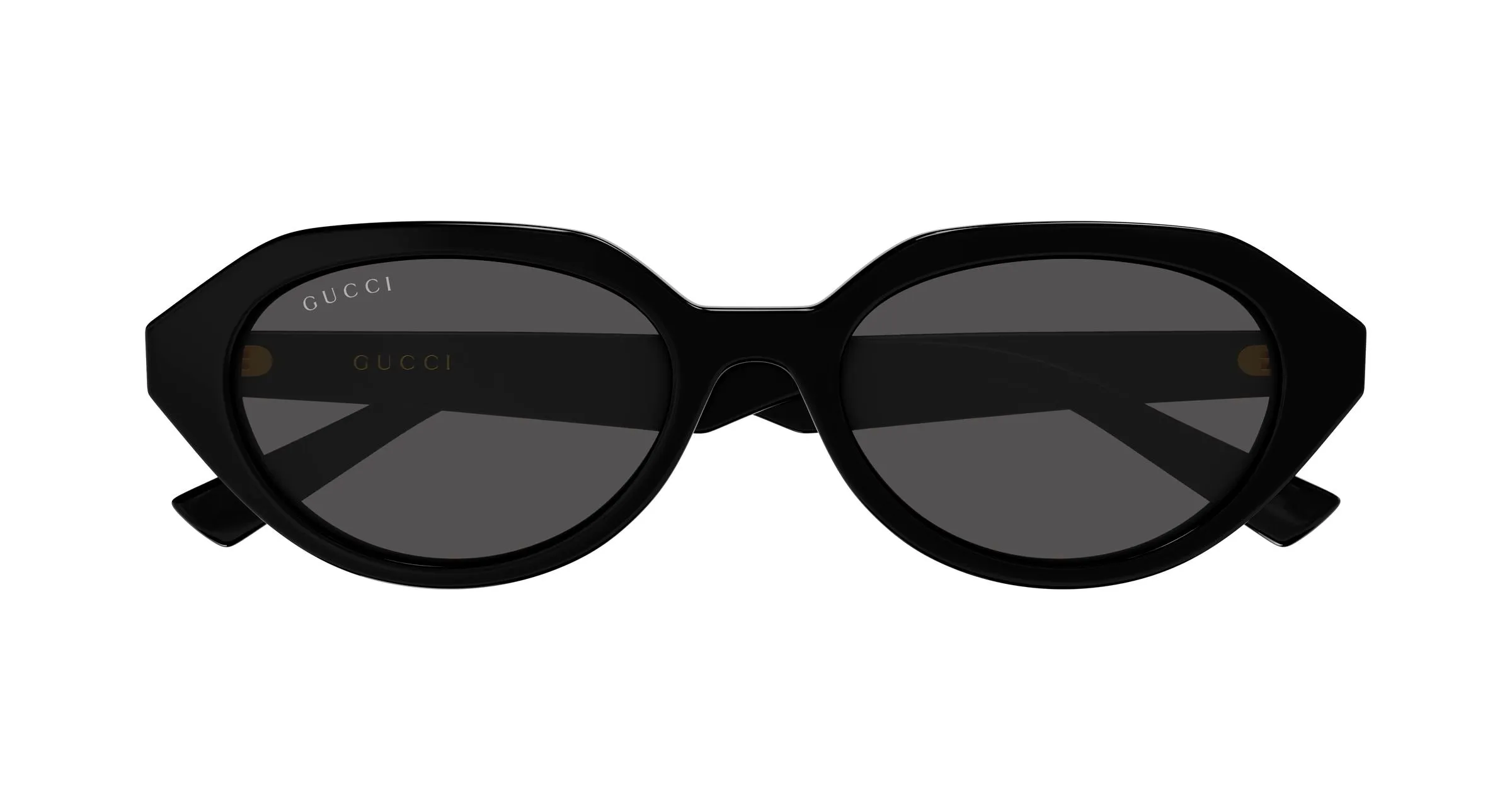 Gucci GG2178S 001 Occhiali da sole Acetato Nero Grigio Geometrica - immagine 2