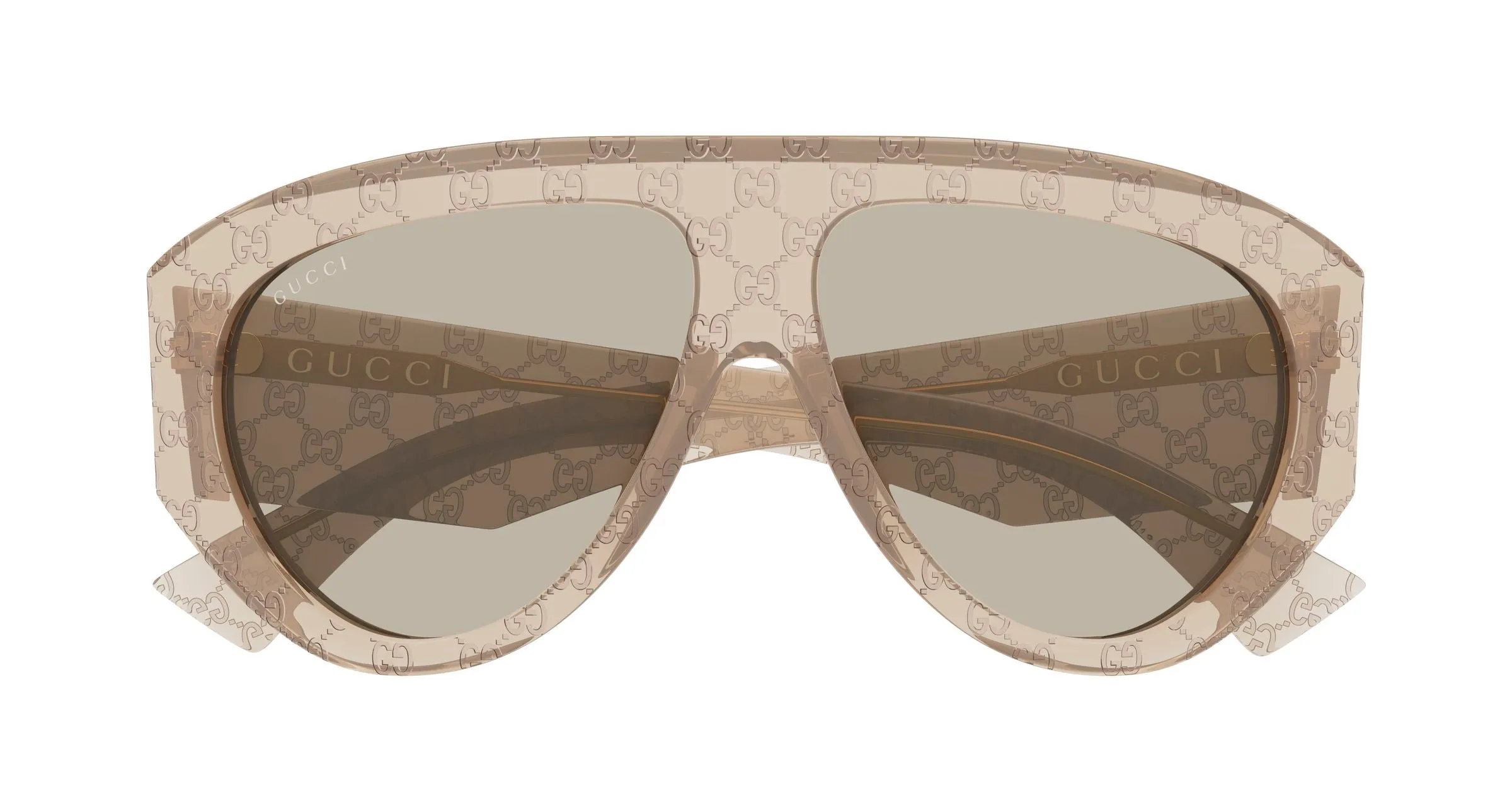 Gucci GG2128S 005 Occhiali da sole Acetato Marrone Marrone Pilot - immagine 2
