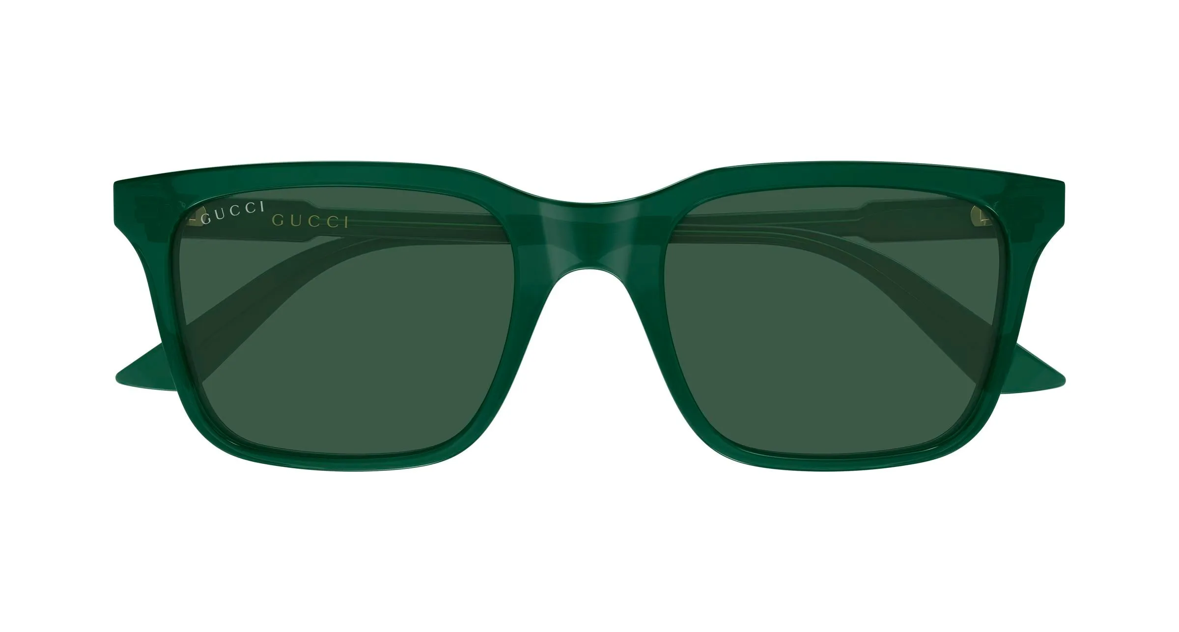 Gucci GG2114S 004 Occhiali da sole Acetato Verde Verde Squadrata - immagine 2