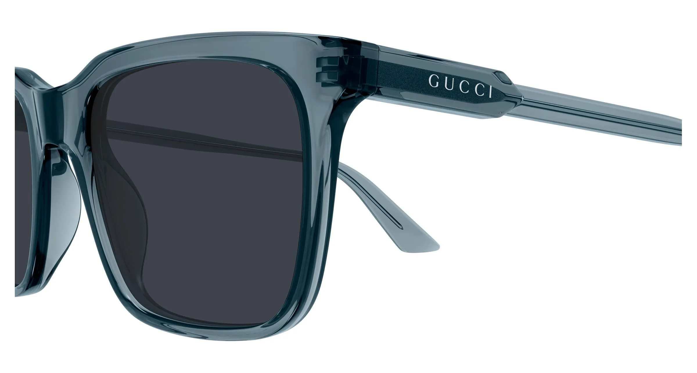 Gucci GG2114S 003 Occhiali da sole Acetato Blu Blu Squadrata - immagine 3