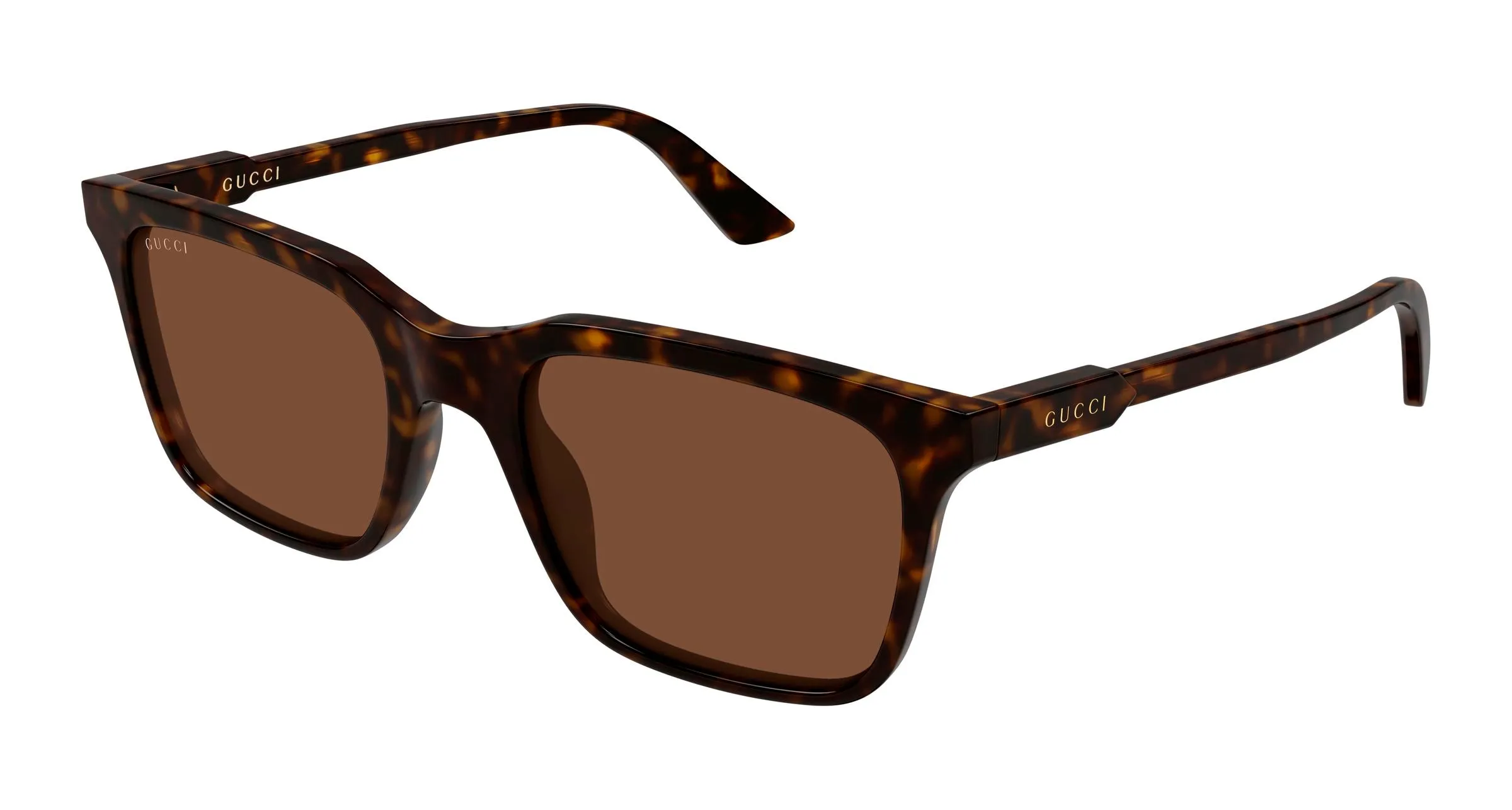 Gucci GG2114S 002 Occhiali da sole Acetato Havana Marrone Squadrata - immagine 1