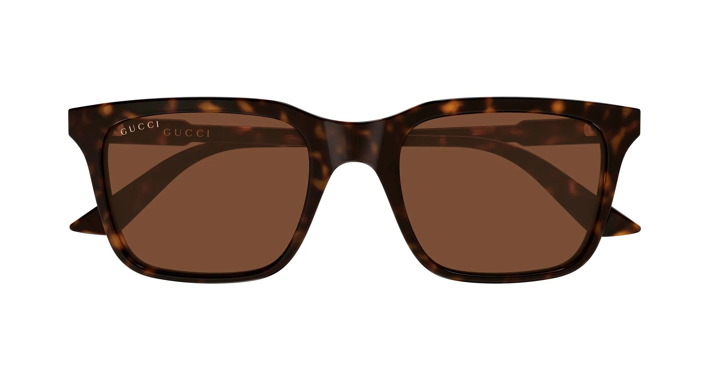 Gucci GG2114S 002 Occhiali da sole Acetato Havana Marrone Squadrata - immagine 2