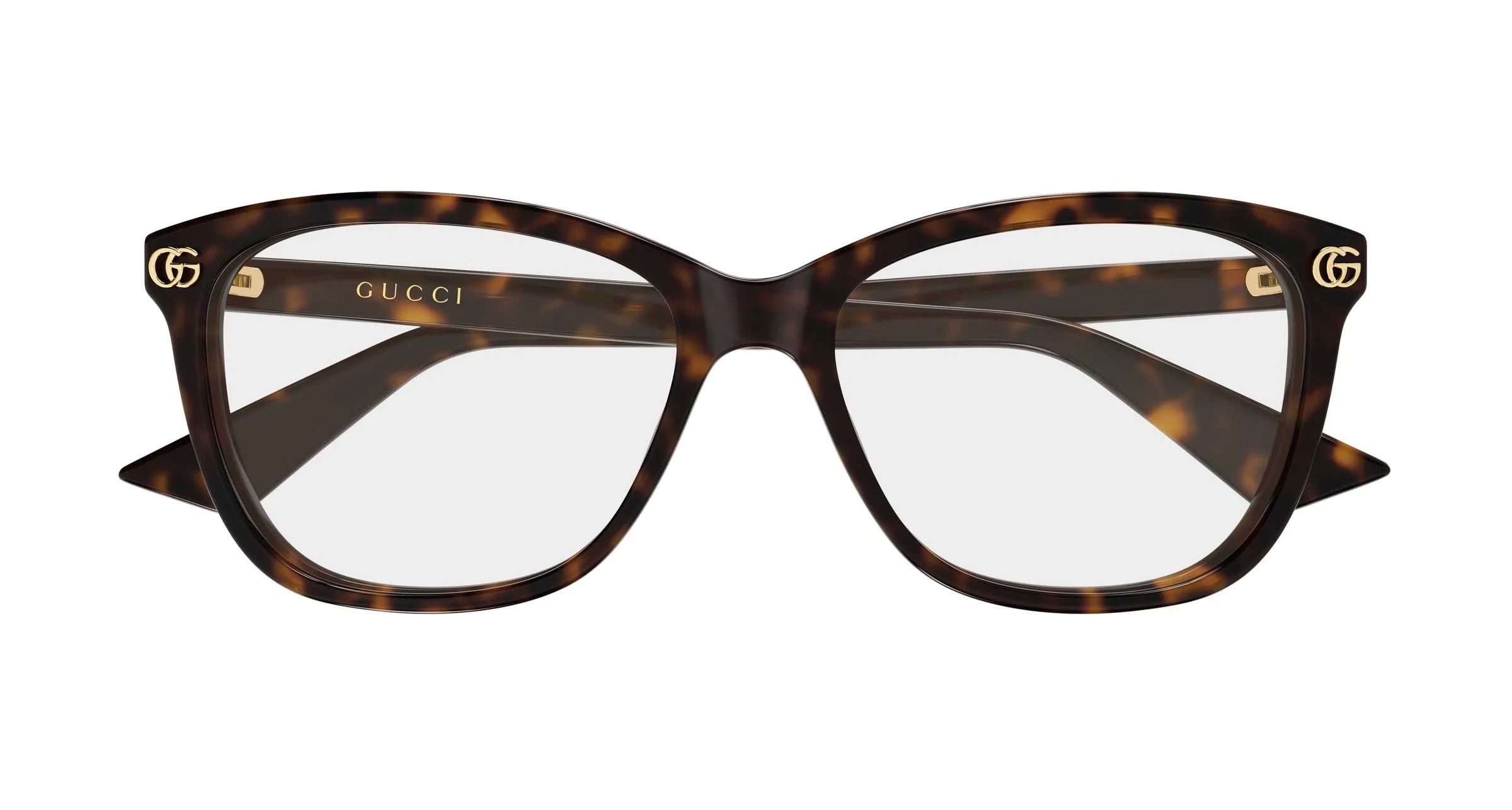 Gucci GG2113OA 002 Montature da vista Acetato Havana Trasparente Squadrata - immagine 2