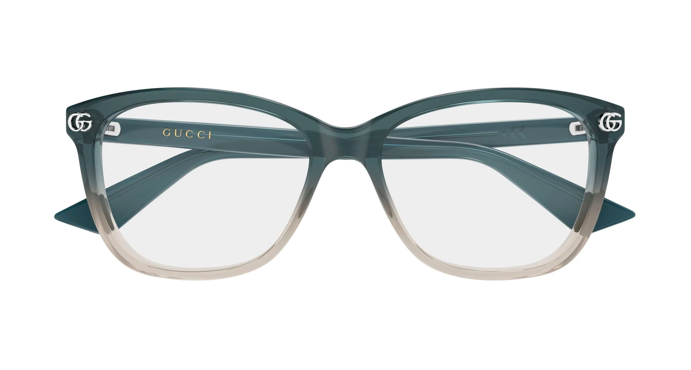 Gucci GG2113O 004 Montature da vista Acetato Grigio Trasparente Squadrata - immagine 2