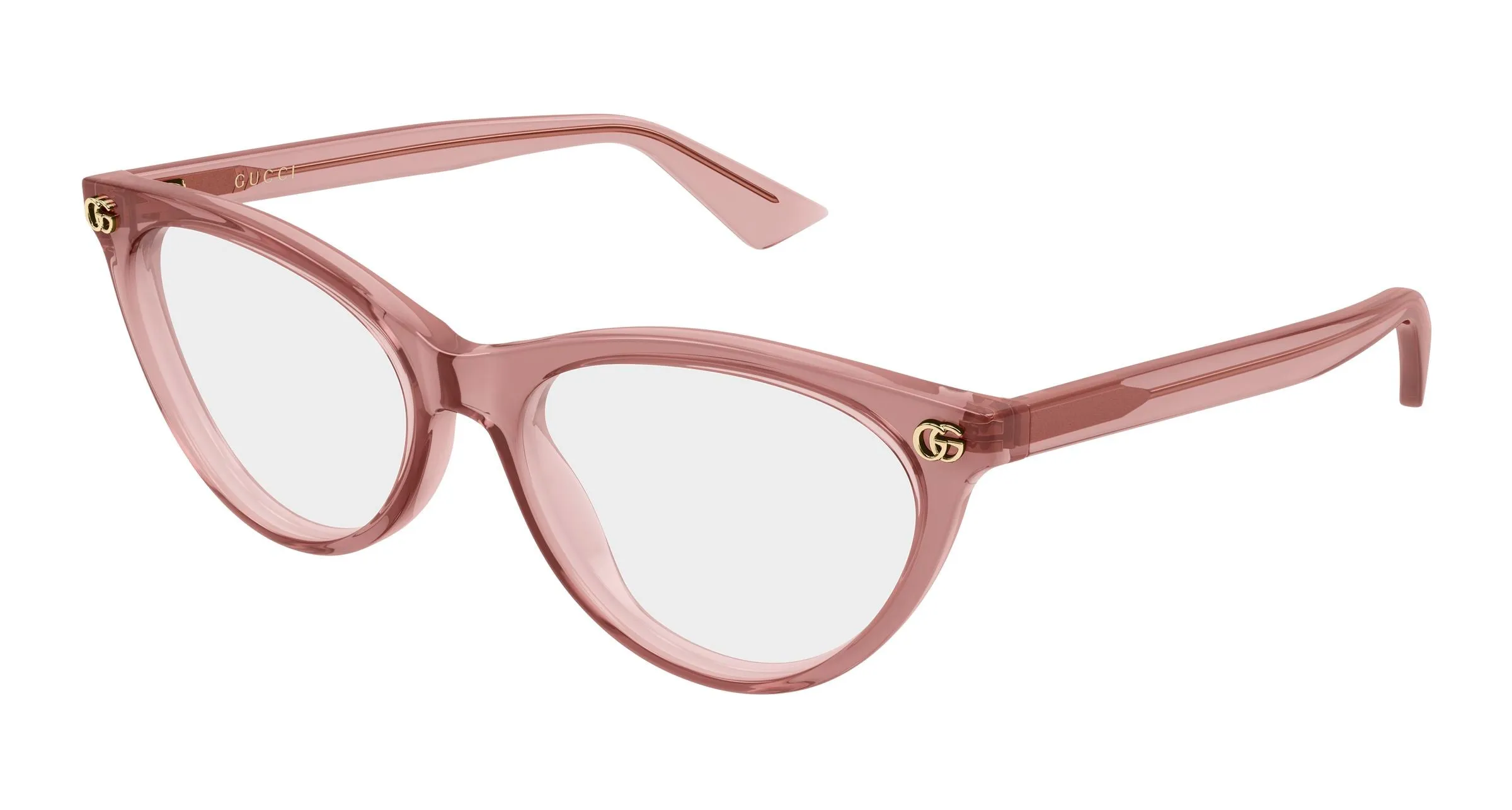 Gucci GG2112O 003 Montature da vista Acetato Rosa Trasparente Cat Eye - immagine 1
