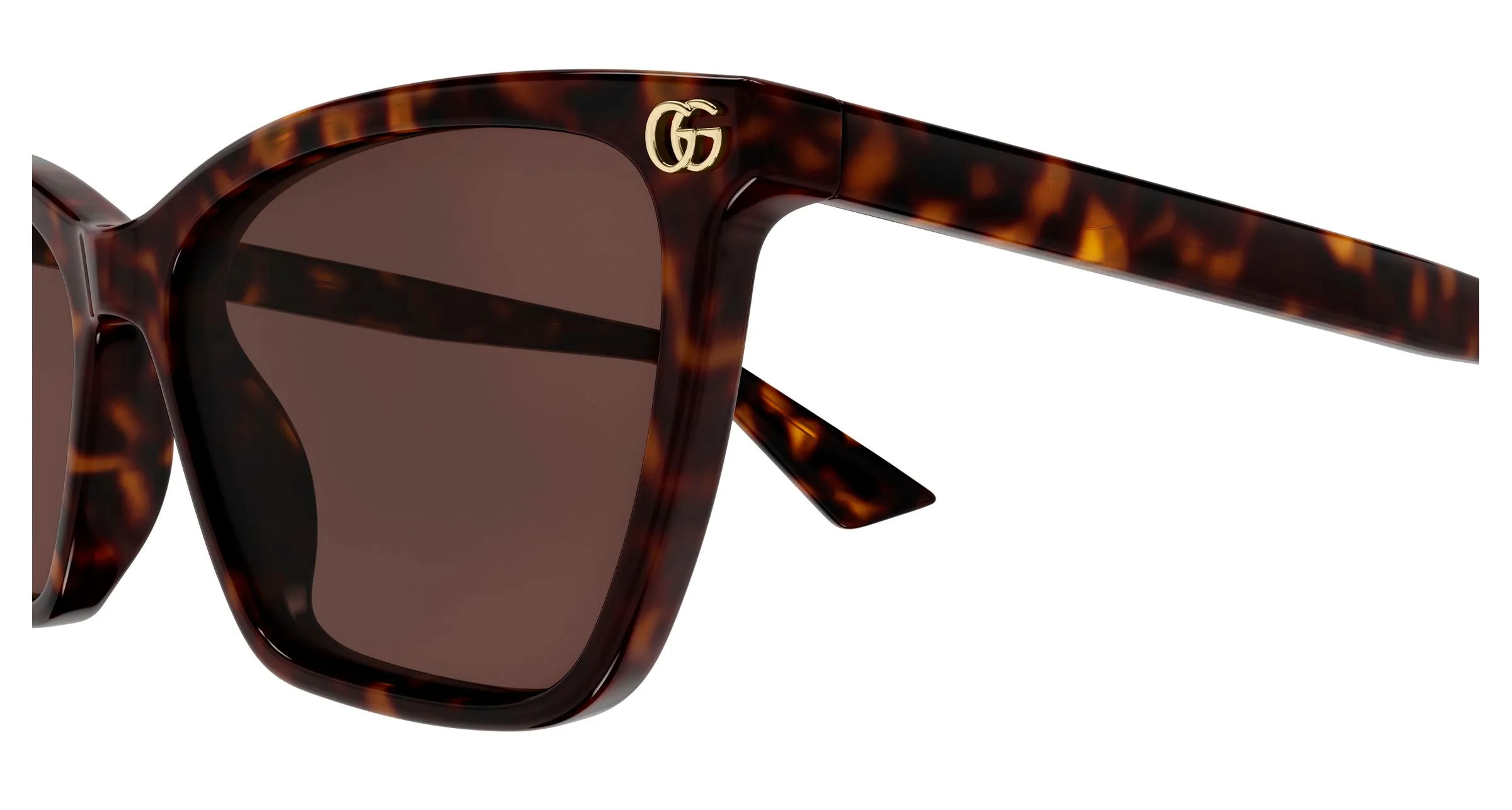 Gucci GG2111S 002 Occhiali da sole Acetato Havana Marrone Cat Eye - immagine 3