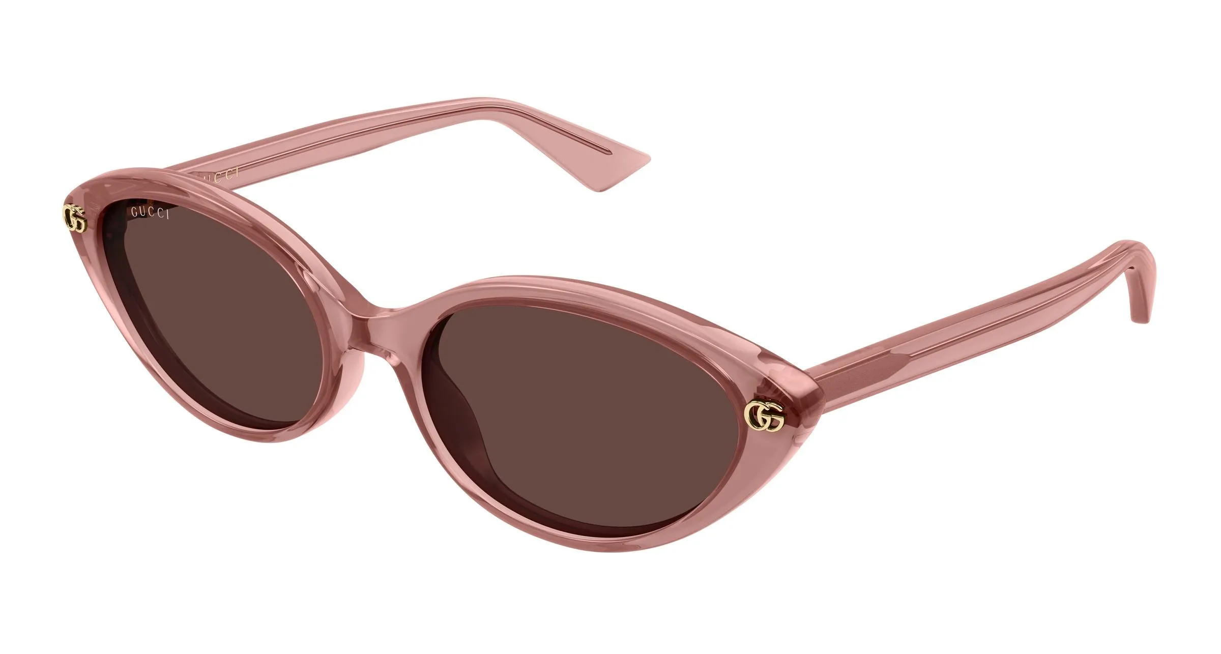 Gucci GG2110S 004 Occhiali da sole Acetato Rosa Marrone Cat Eye - immagine 1