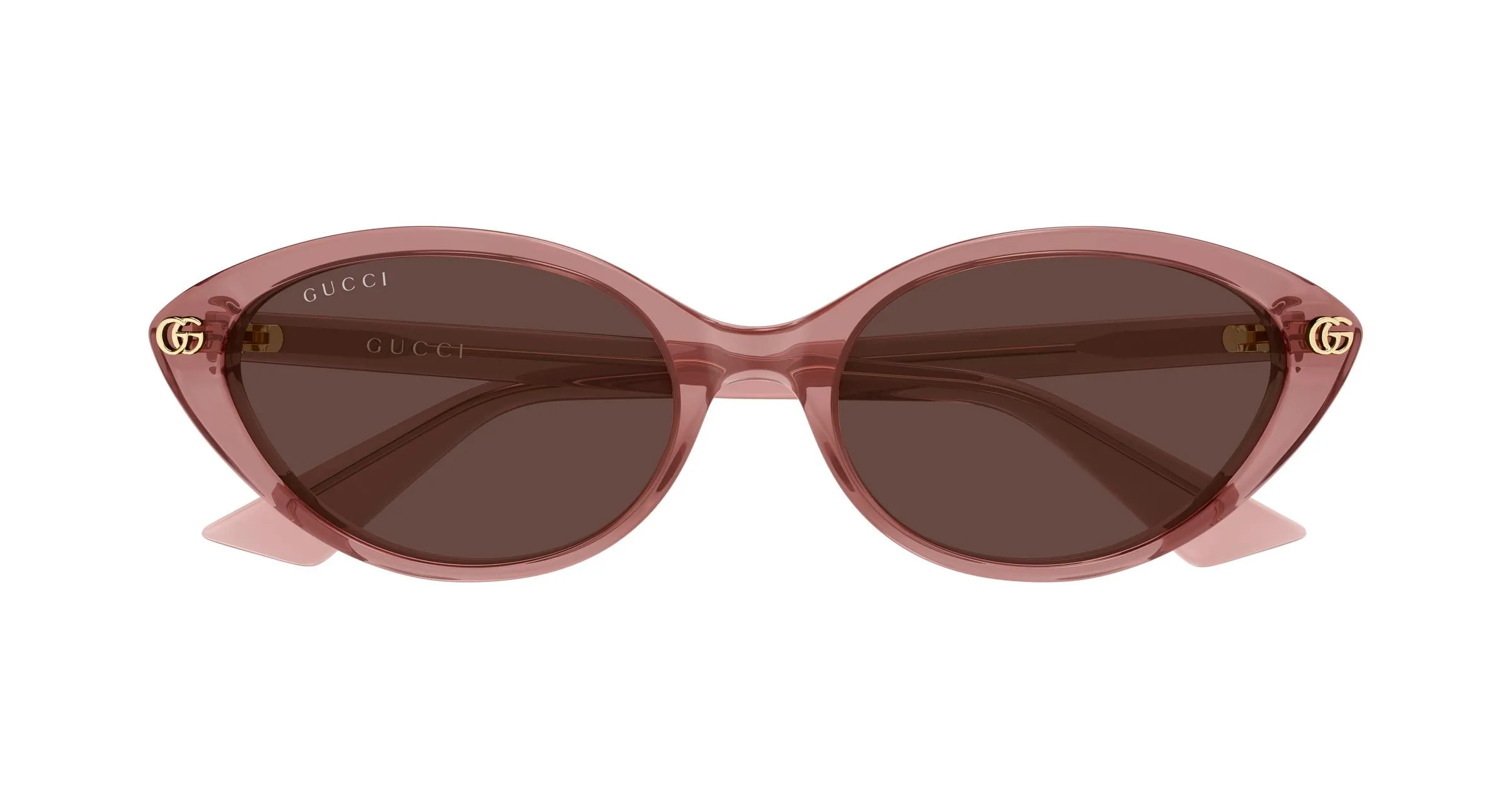 Gucci GG2110S 004 Occhiali da sole Acetato Rosa Marrone Cat Eye - immagine 2