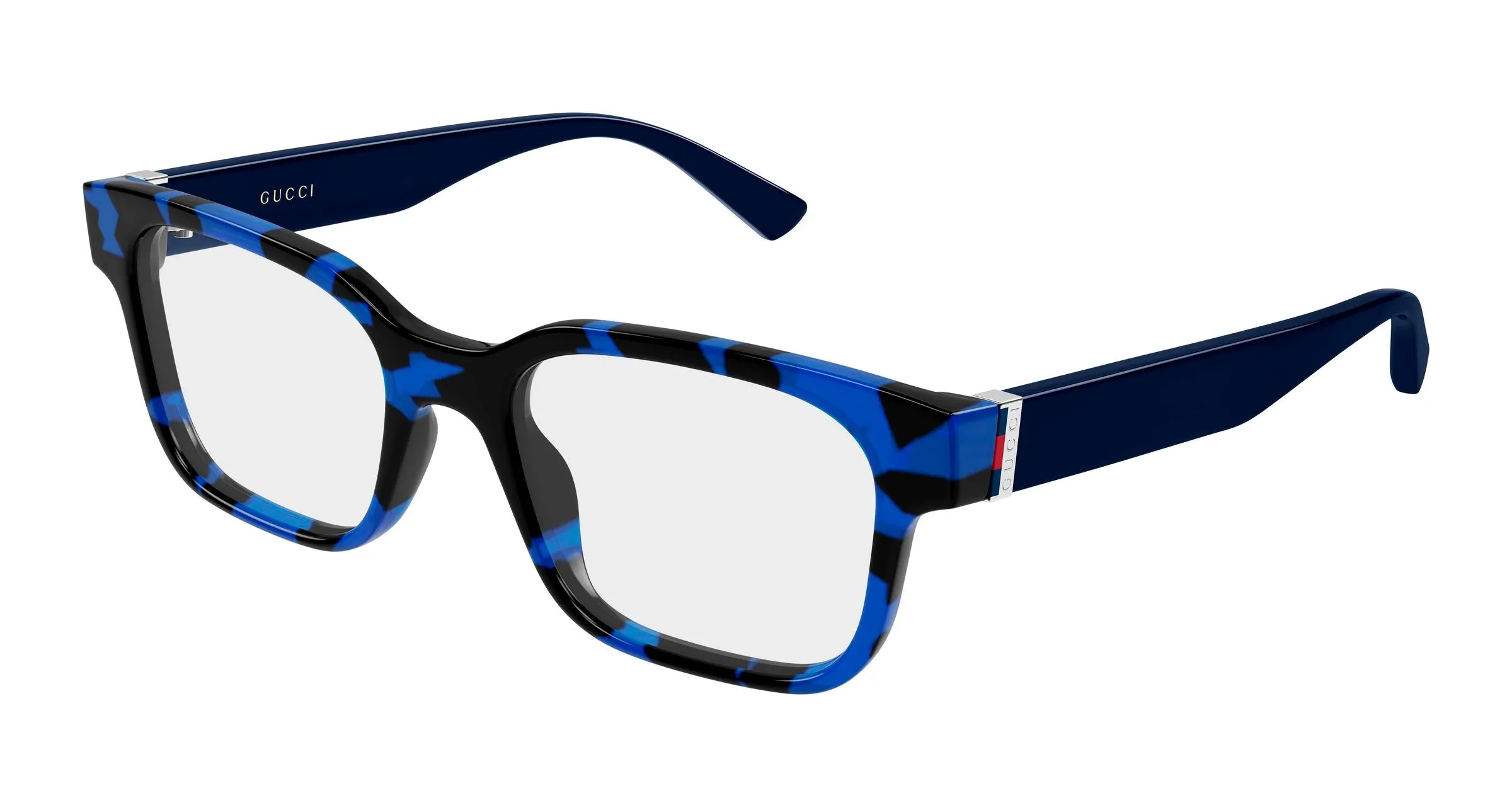 Gucci GG2087O 008 Montature da vista Iniettato Havana Trasparente Squadrata - immagine 1