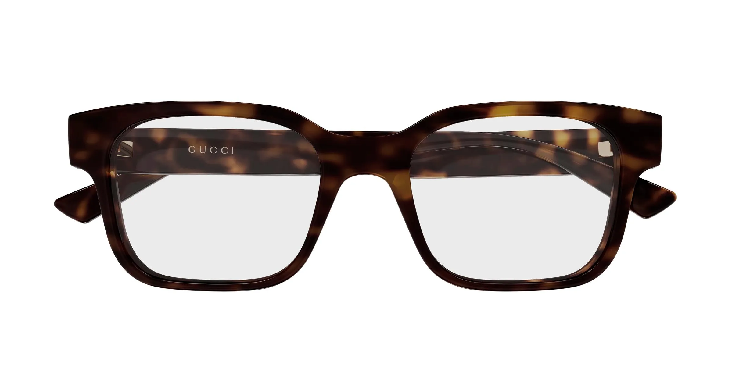 Gucci GG2087O 006 Montature da vista Iniettato Havana Trasparente Squadrata - immagine 2
