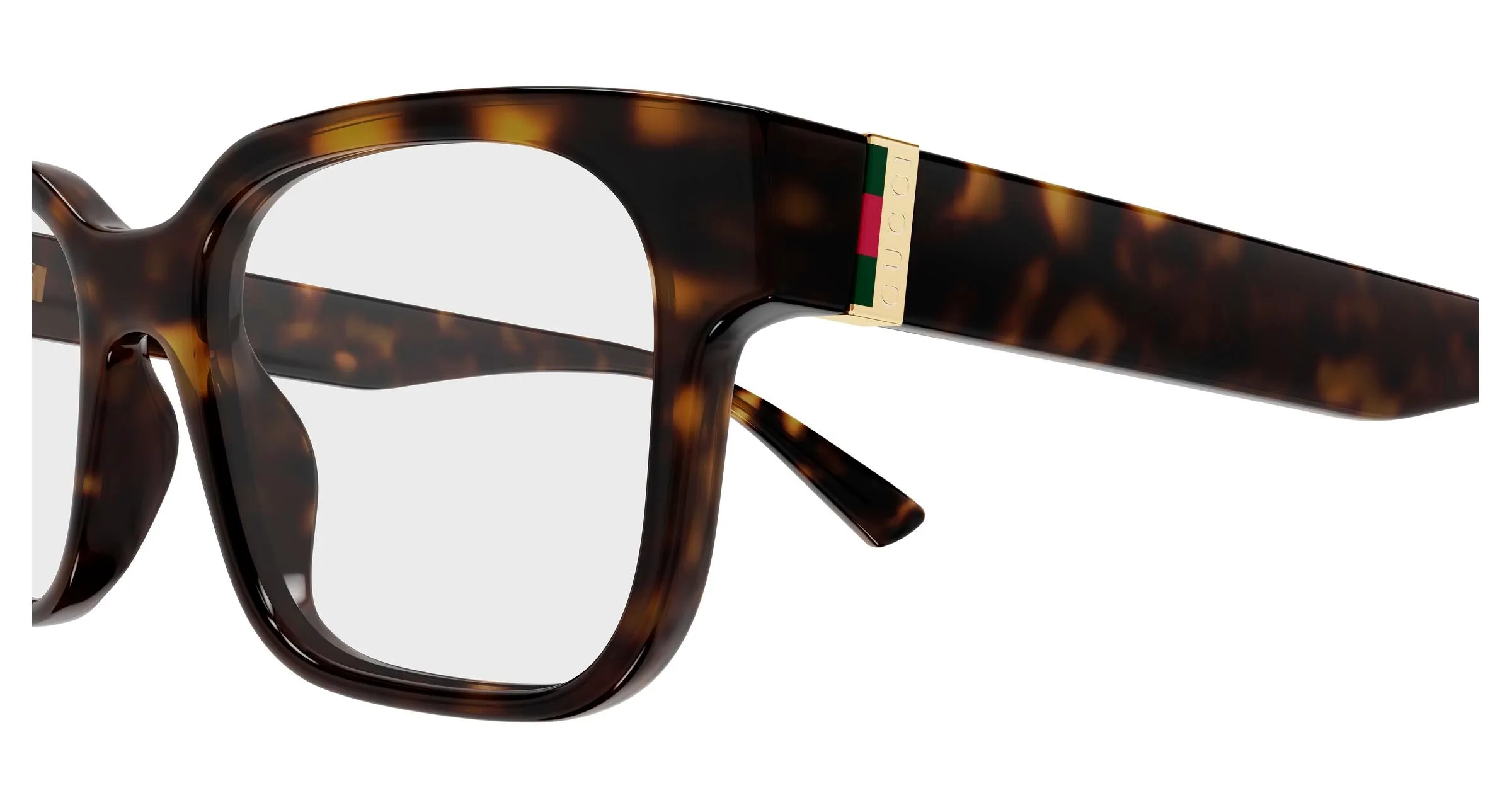 Gucci GG2087O 006 Montature da vista Iniettato Havana Trasparente Squadrata - immagine 3