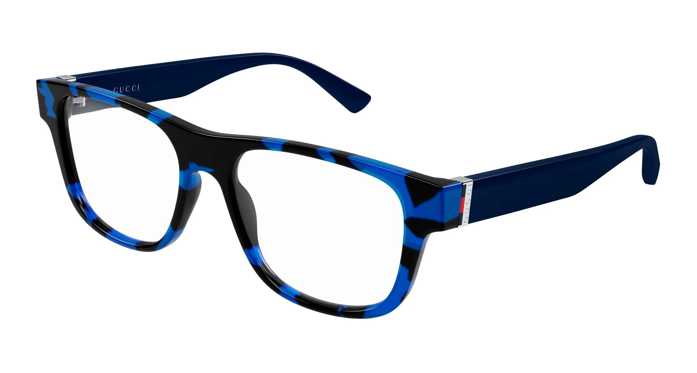 Gucci GG2086O 008 Montature da vista Iniettato Havana Trasparente Squadrata - immagine 1