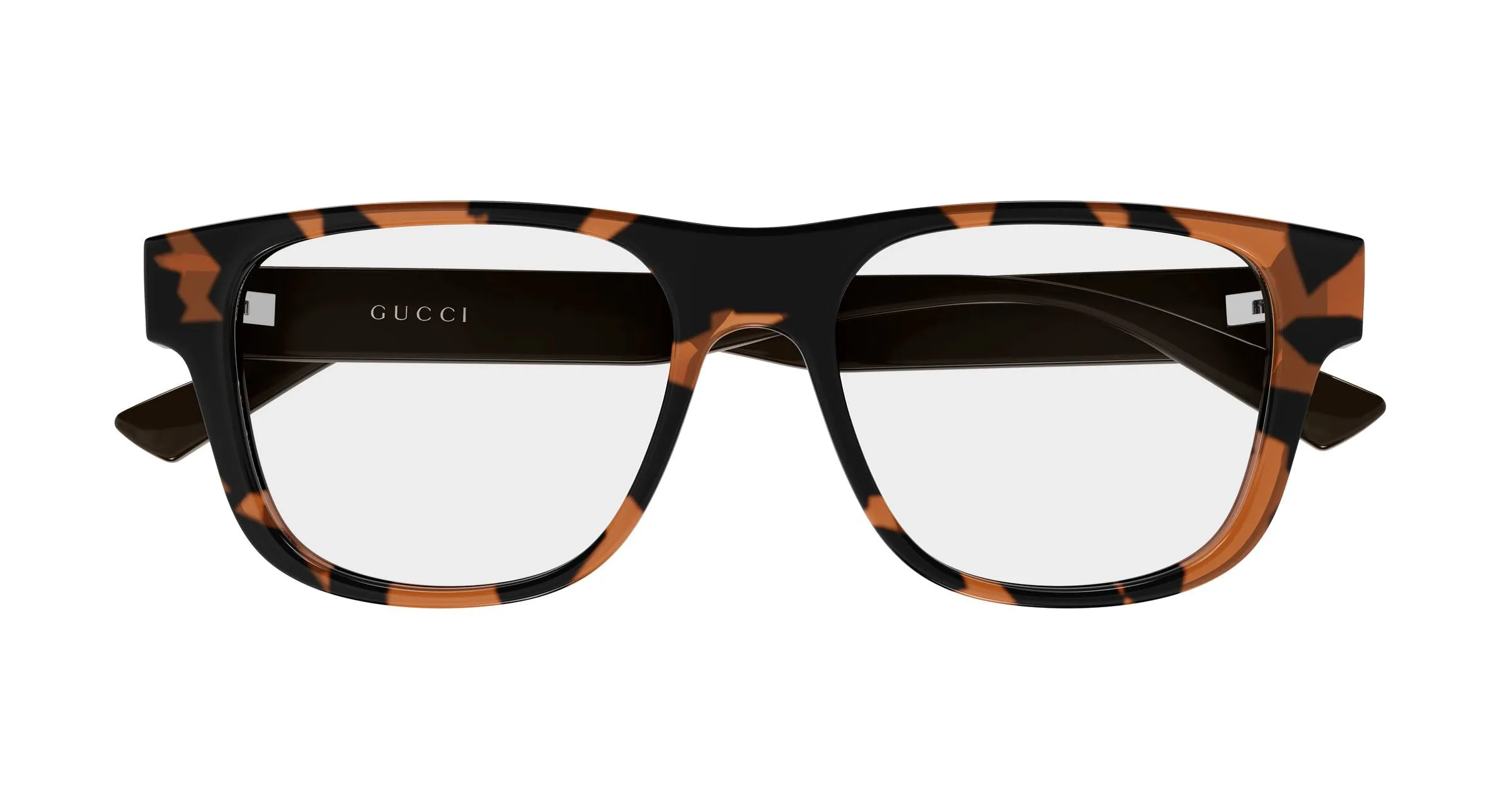 Gucci GG2086O 007 Montature da vista Iniettato Havana Trasparente Squadrata - immagine 2