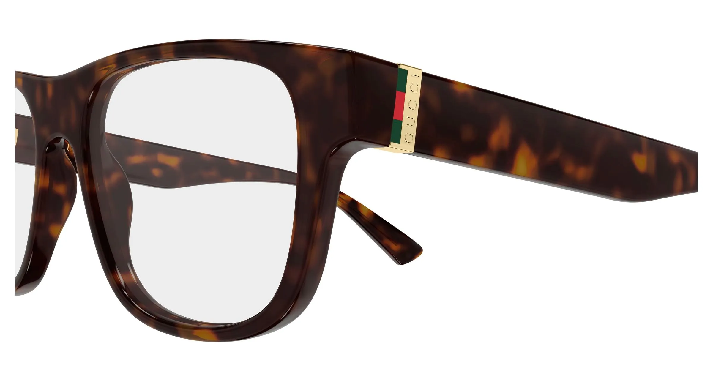 Gucci GG2086O 006 Montature da vista Iniettato Havana Trasparente Squadrata - immagine 3