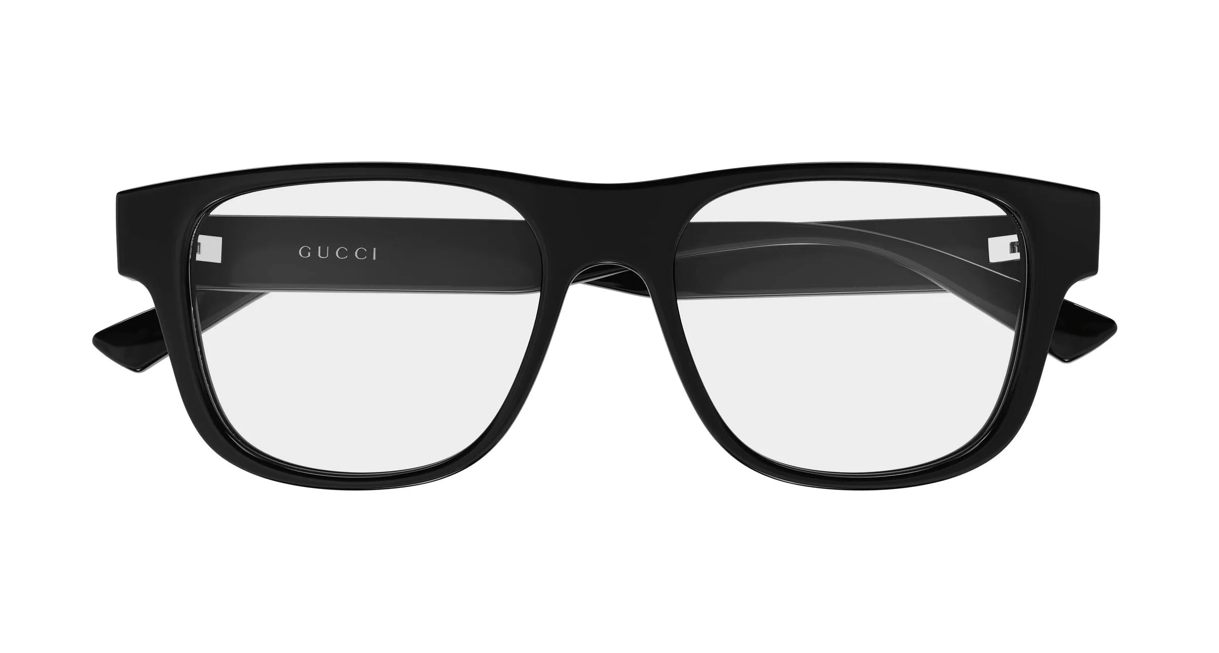 Gucci GG2086O 005 Montature da vista Iniettato Nero Trasparente Squadrata - immagine 2