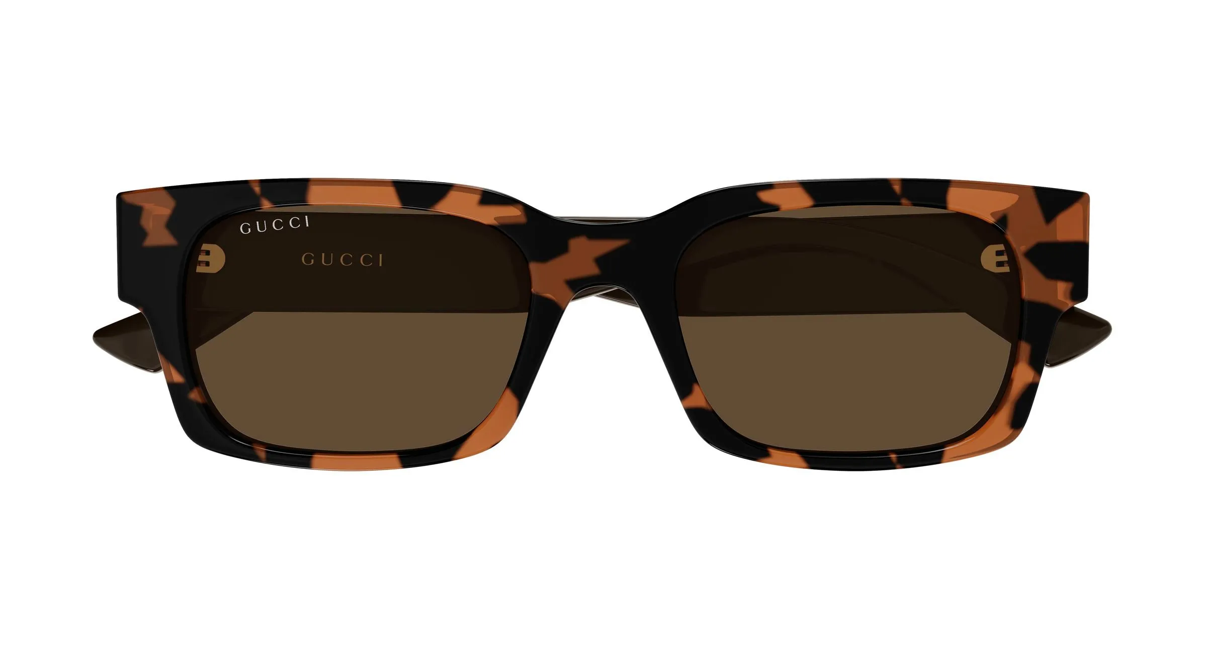 Gucci GG2084S 003 Occhiali da sole Iniettato Havana Marrone Squadrata - immagine 2
