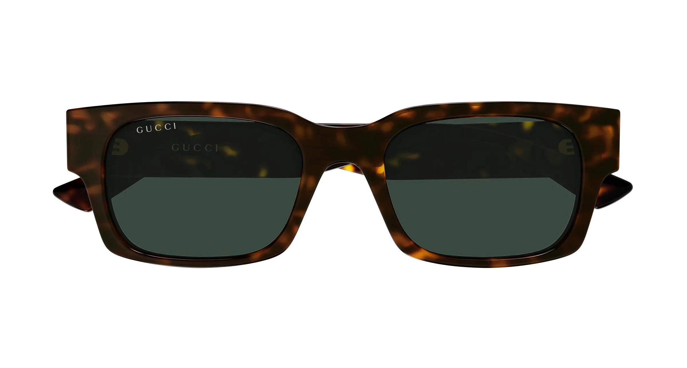 Gucci GG2084S 002 Occhiali da sole Iniettato Havana Verde Squadrata - immagine 2