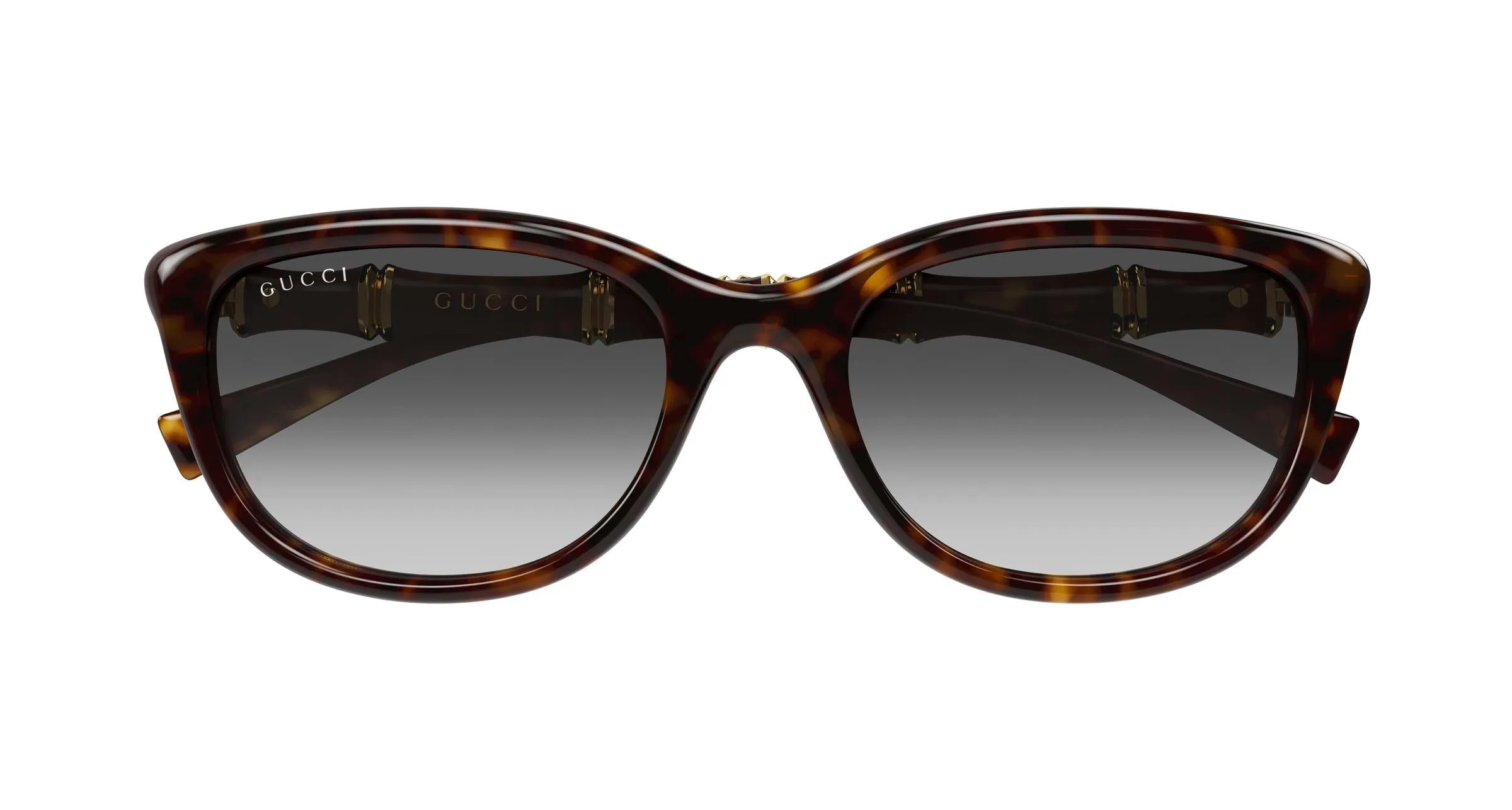 Gucci GG2062SA 002 Occhiali da sole Iniettato Havana Grigio Squadrata - immagine 2