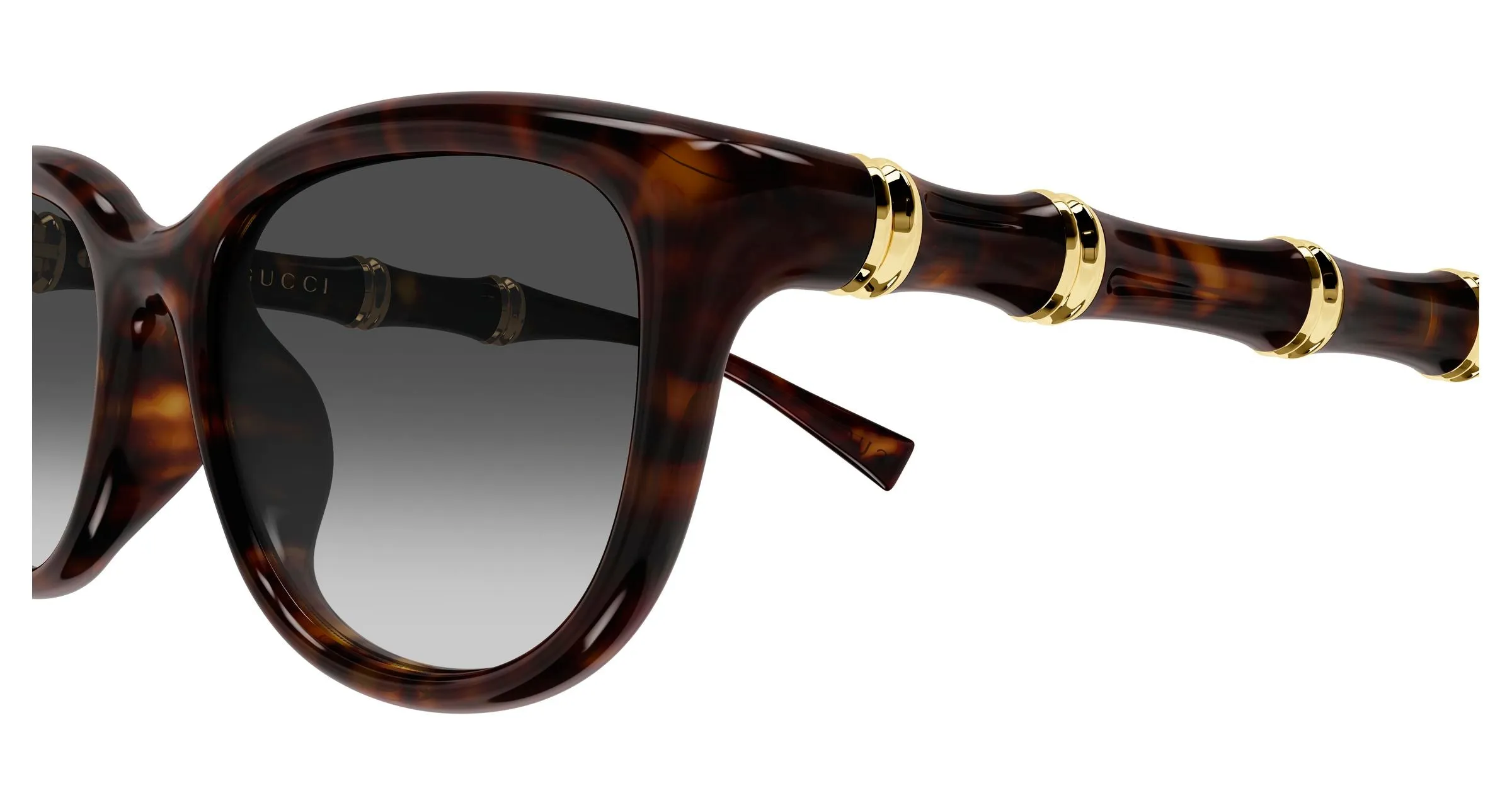 Gucci GG2062SA 002 Occhiali da sole Iniettato Havana Grigio Squadrata - immagine 3