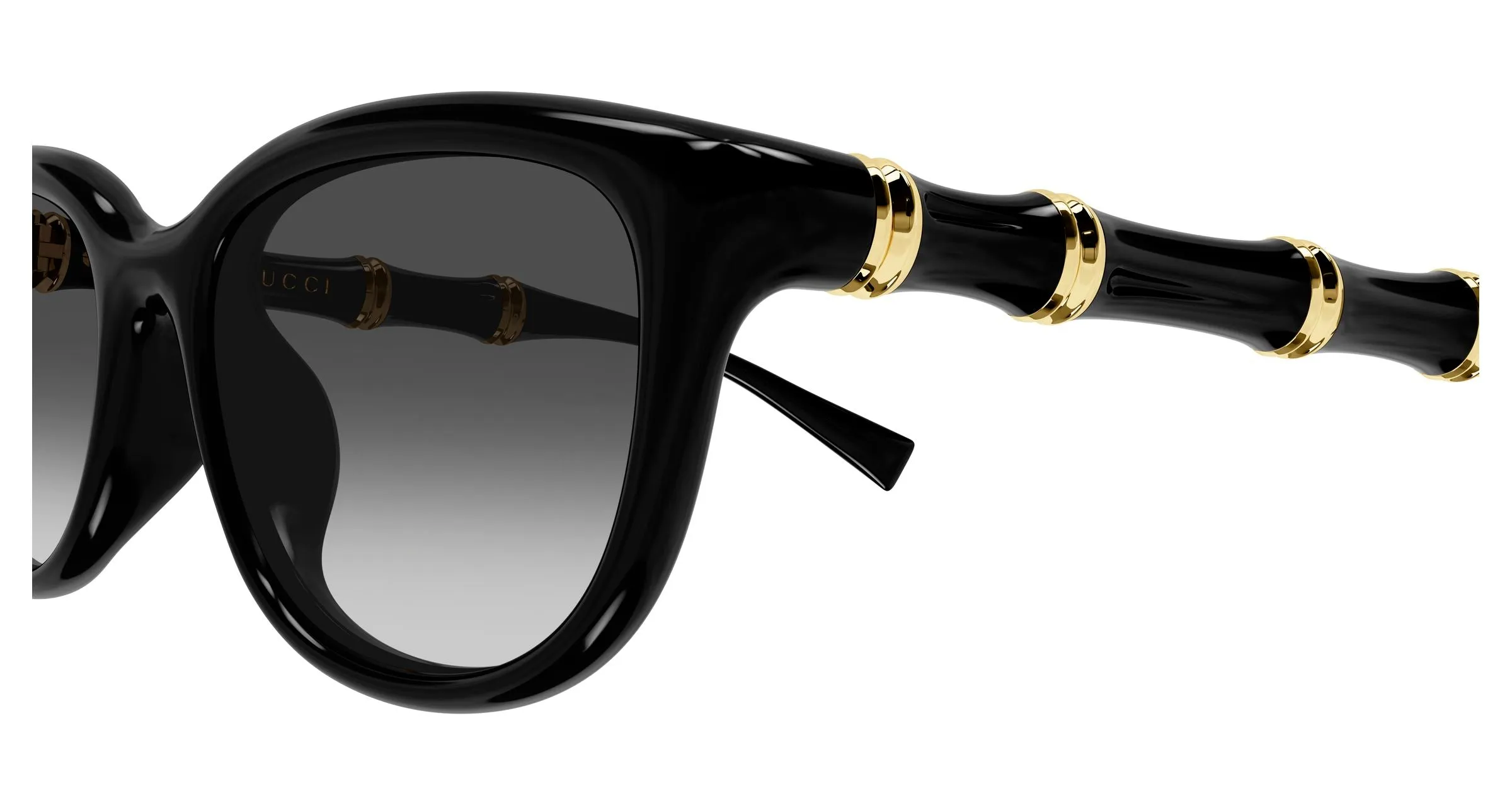 Gucci GG2062SA 001 Occhiali da sole Iniettato Nero Grigio Squadrata - immagine 3