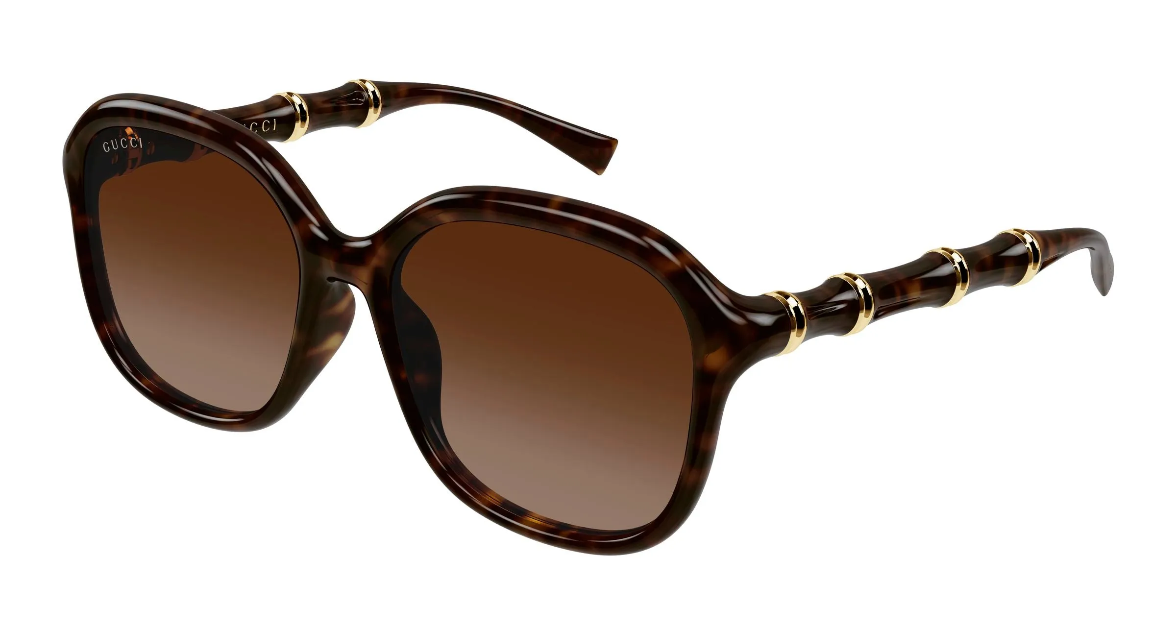 Gucci GG2061SA 002 Occhiali da sole Iniettato Havana Marrone Squadrata - immagine 1