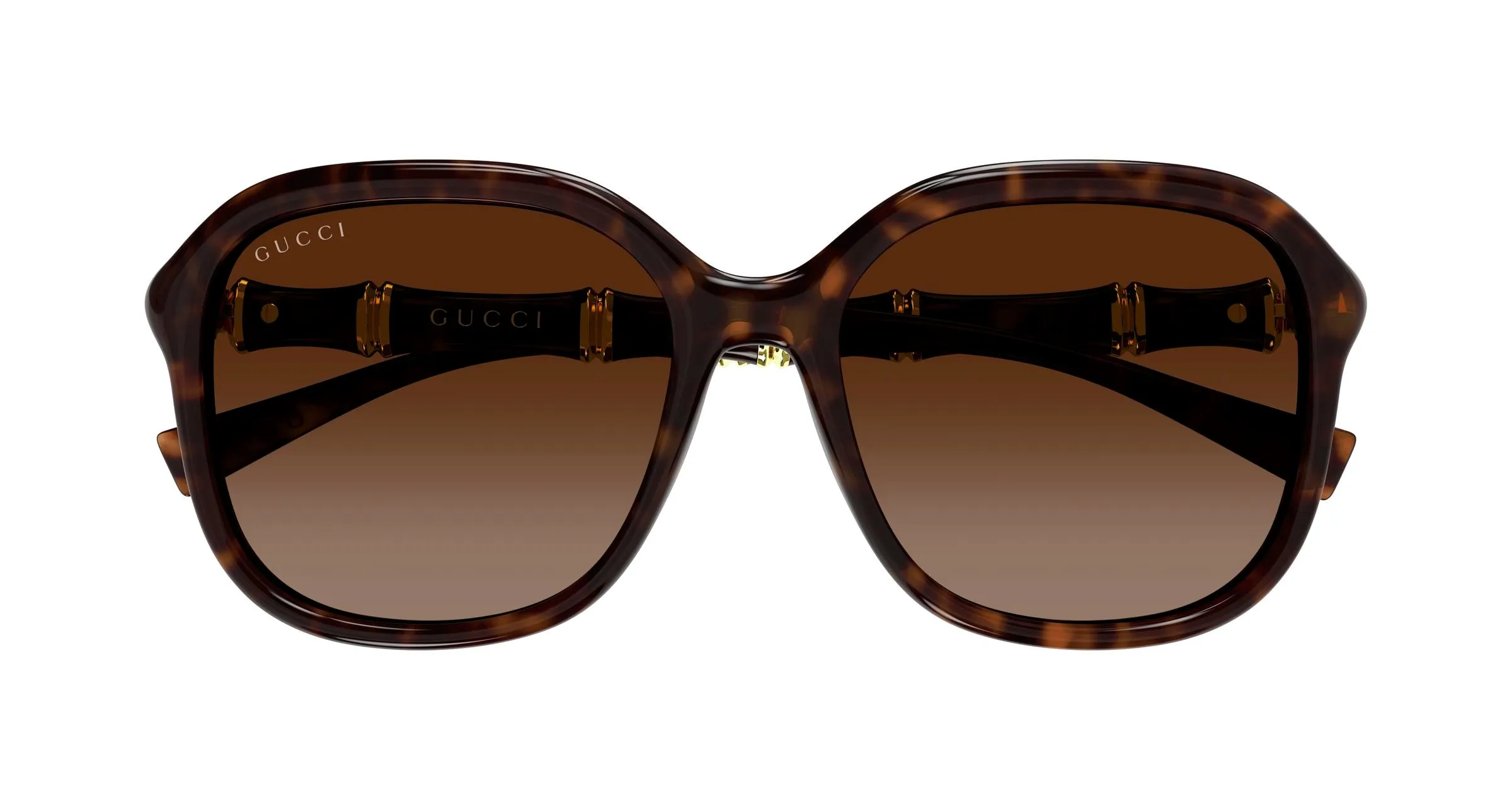 Gucci GG2061SA 002 Occhiali da sole Iniettato Havana Marrone Squadrata - immagine 2