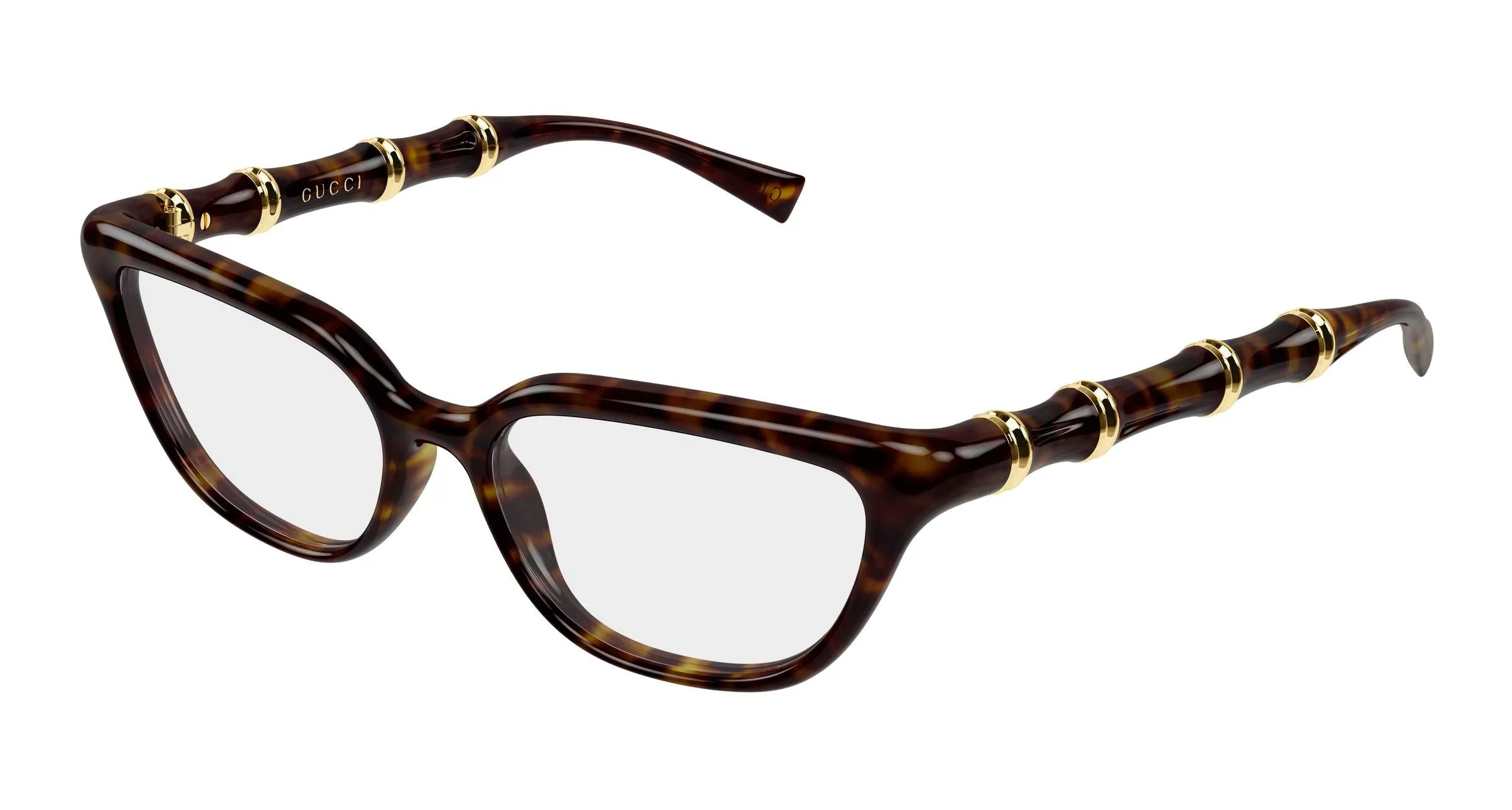 Gucci GG2060O 002 Montature da vista Iniettato Havana Trasparente Geometrica - immagine 1
