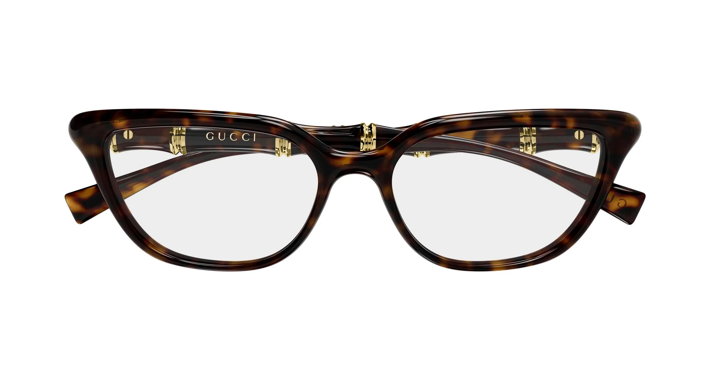 Gucci GG2060O 002 Montature da vista Iniettato Havana Trasparente Geometrica - immagine 2