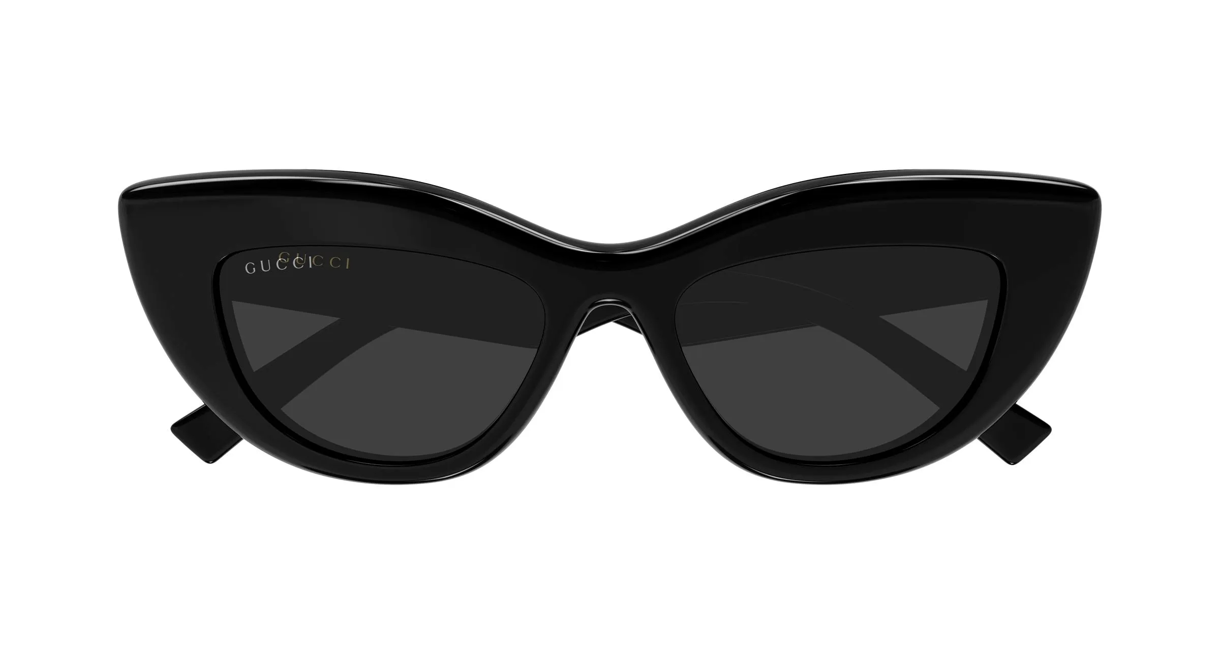 Gucci GG2031S 001 Occhiali da sole Acetato Nero Grigio Cat Eye - immagine 2