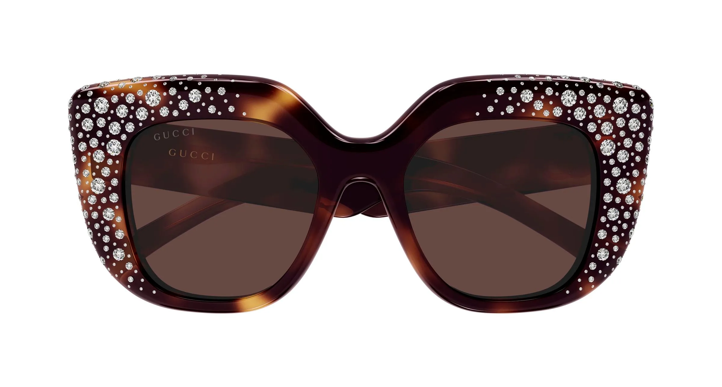 Gucci GG2030S 006 Occhiali da sole Acetato Havana Marrone Squadrata - immagine 2