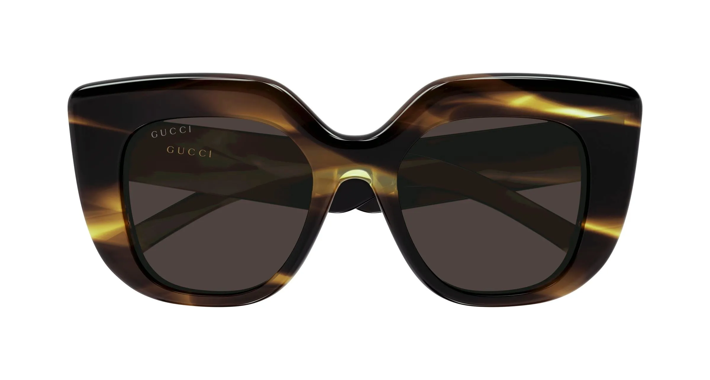 Gucci GG2030S 003 Occhiali da sole Acetato Havana Grigio Squadrata - immagine 2