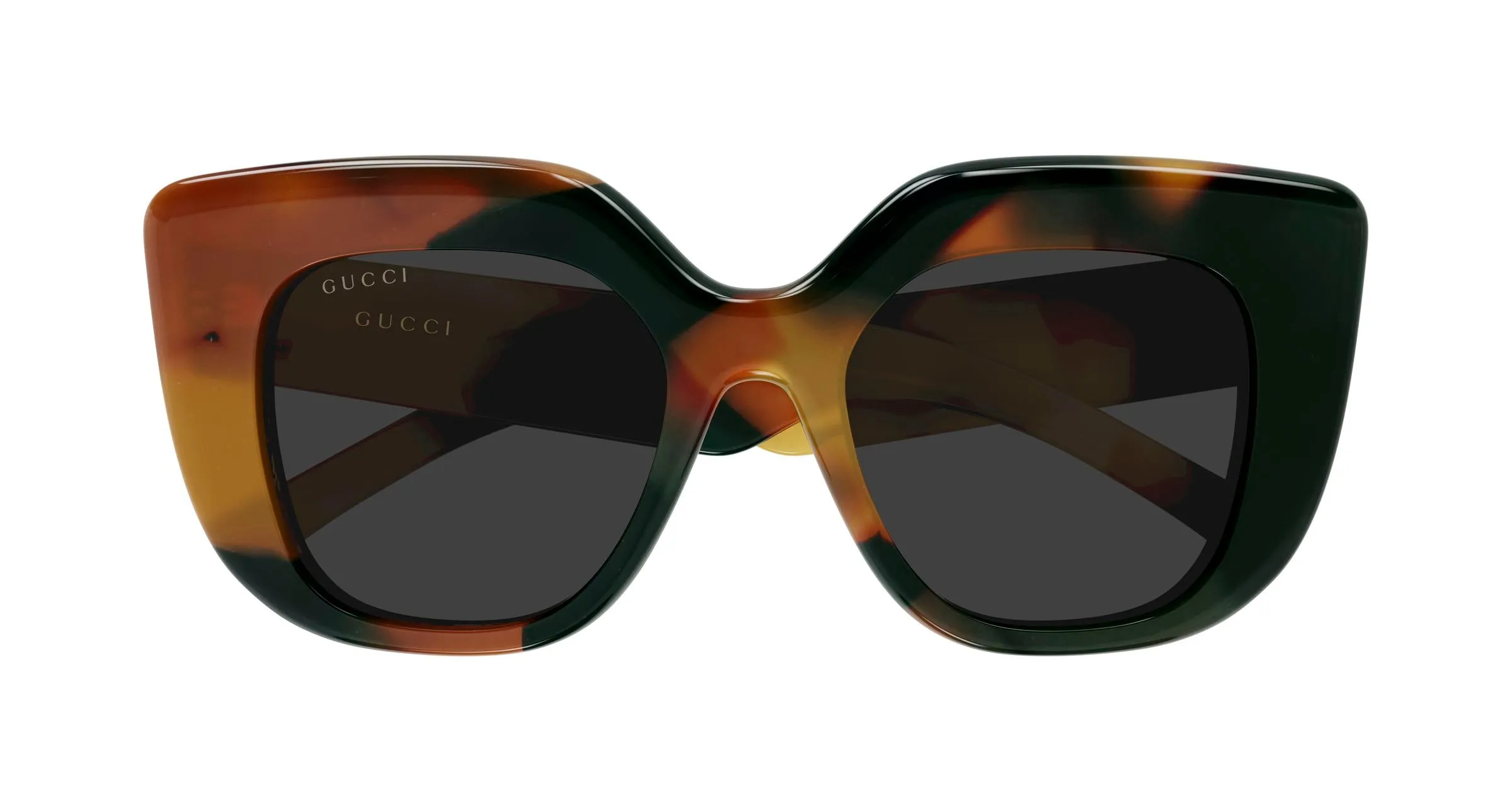 Gucci GG2030S 002 Occhiali da sole Acetato Havana Grigio Squadrata - immagine 2